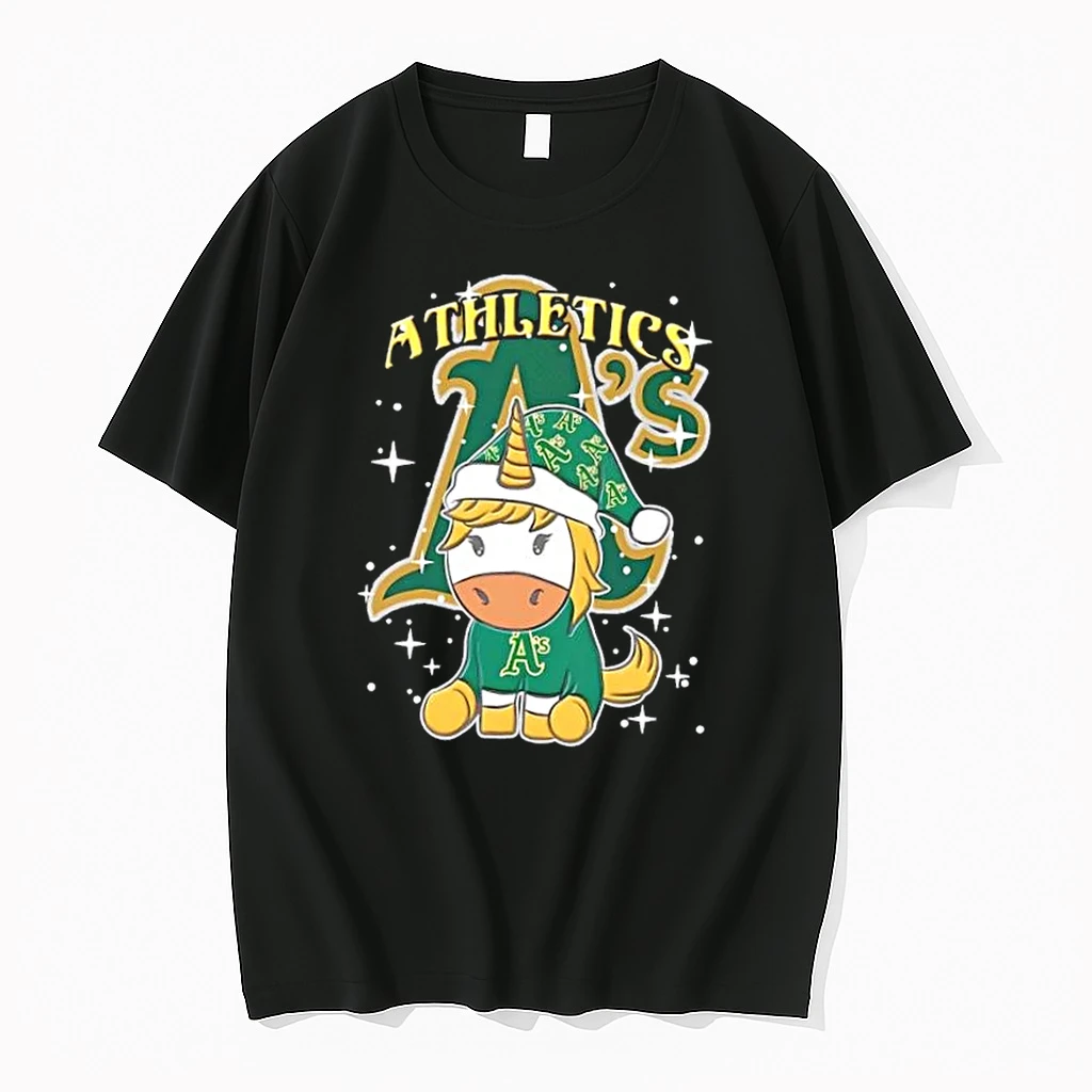Oakland Athletics Baseball X Unicorn Merry Christmas Shirts