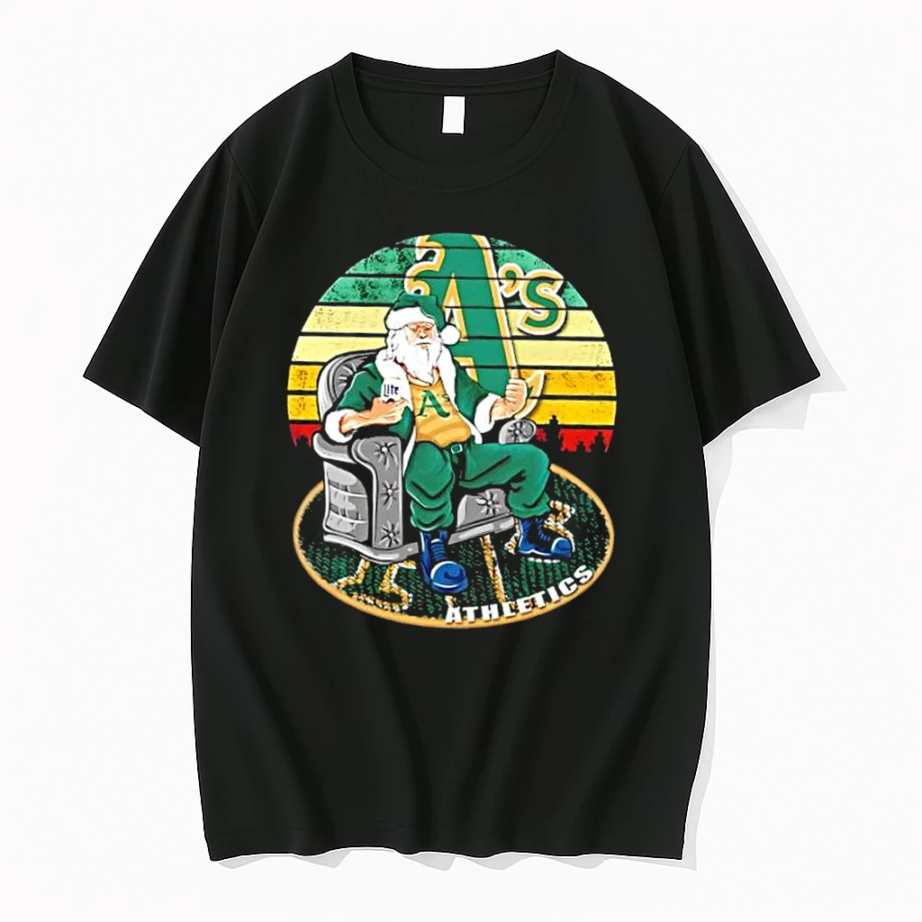 Oakland Athletics X Santa Claus Christmas Vintage Shirts