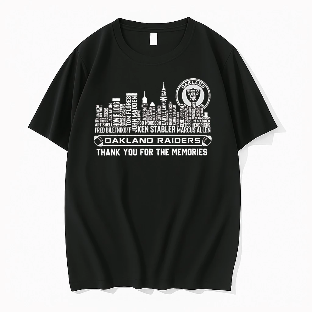 Oakland Raiders Players Names Skyline Thank You For The Memories Shirts
