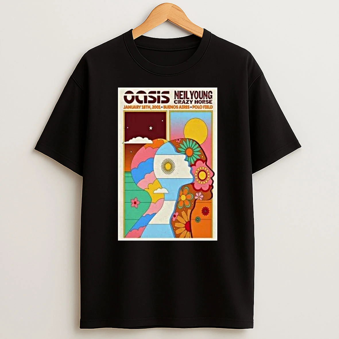 Oasis Jan 18 2001 Buenos Aires Polo Field Argentina Shirts