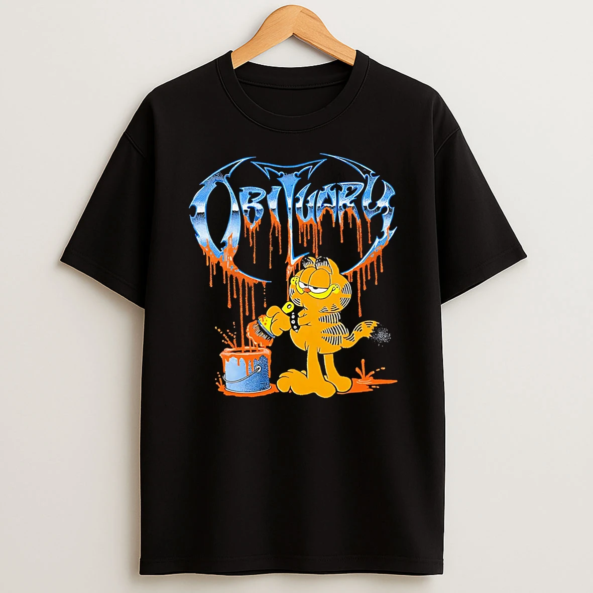 Obituary Cat Cartoon Shirts