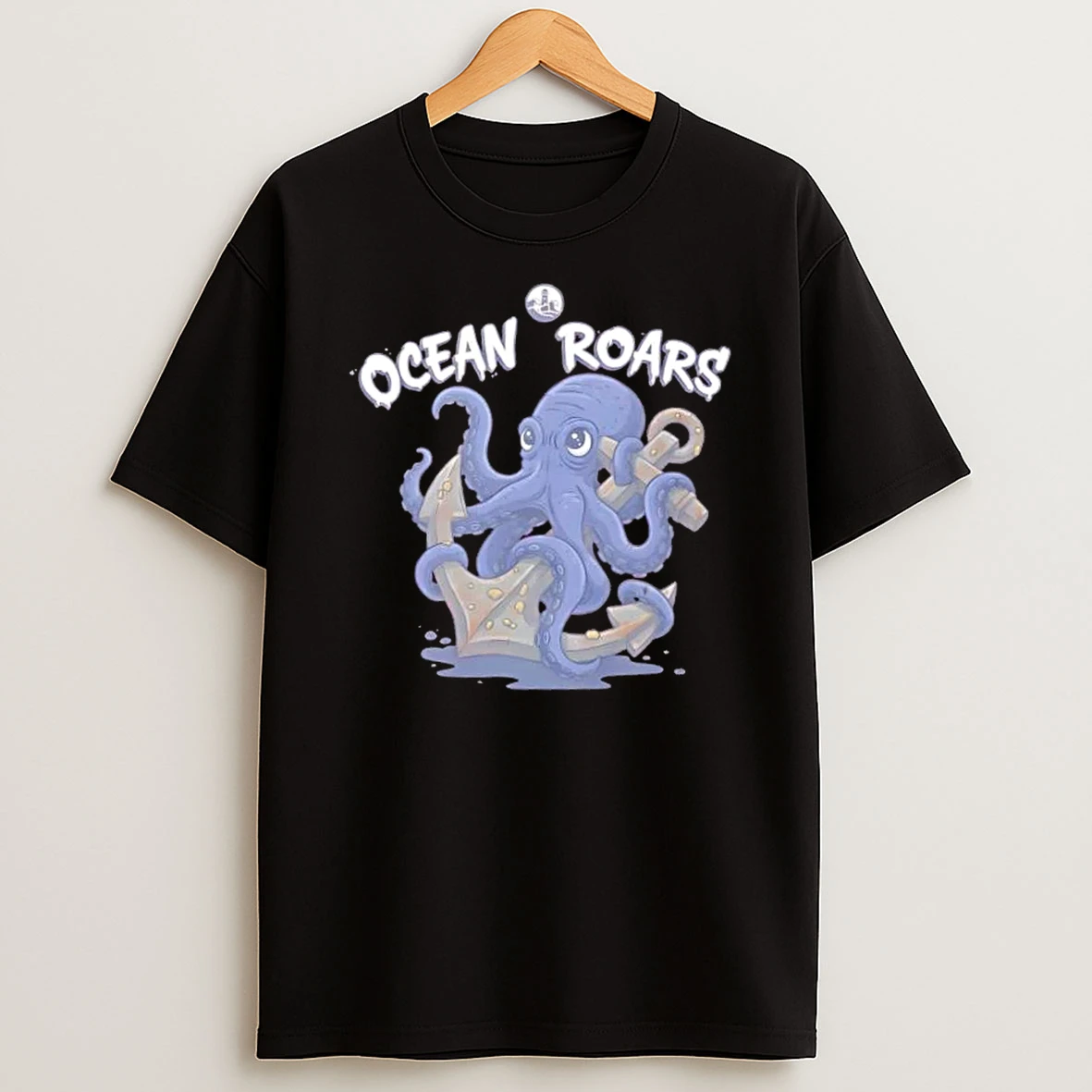 Ocean Roars Octopus Cute Nautical Marine Life Anchor Shirts