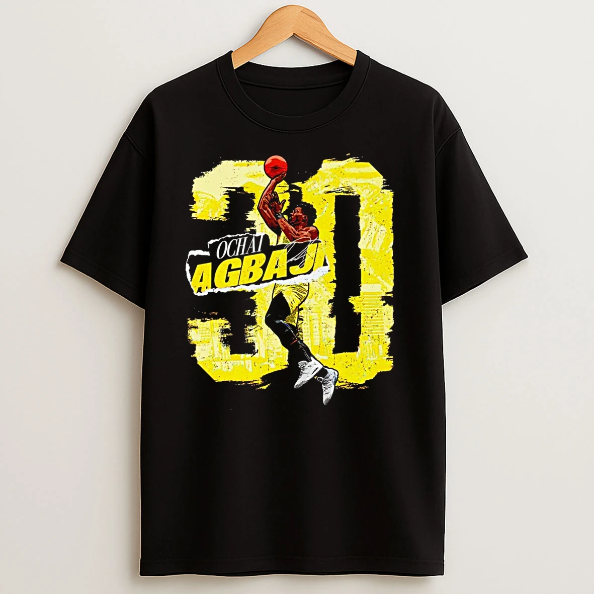 Ochai Agbaji Utah Jazz Rough Signature T Shirts