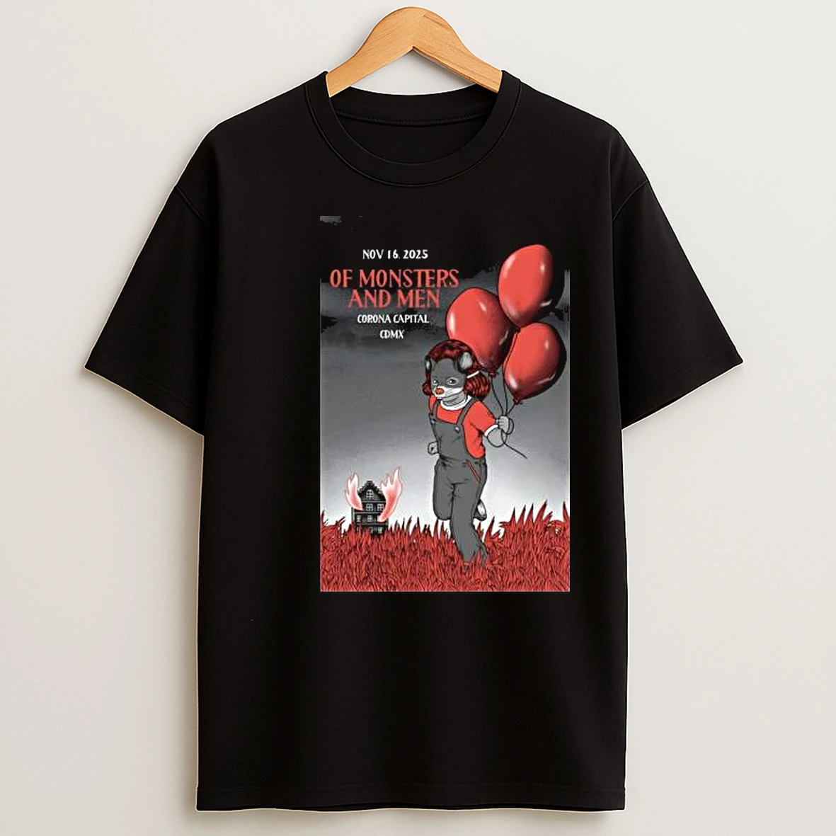 Of Monsters And Men Mexico City Mx On Nov 16 2025 Event Circle Black T Shirts
