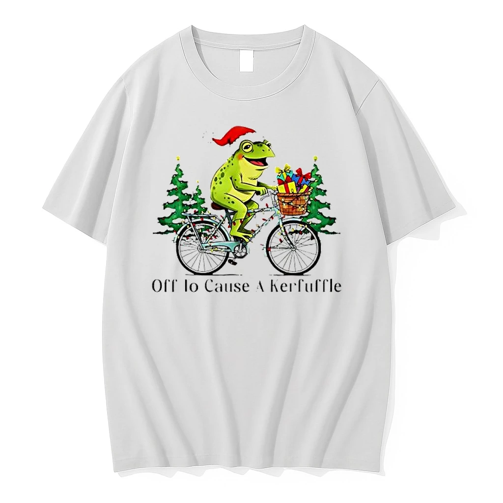 Off To Cause A Kerfuffle Frog Christmas Shirts