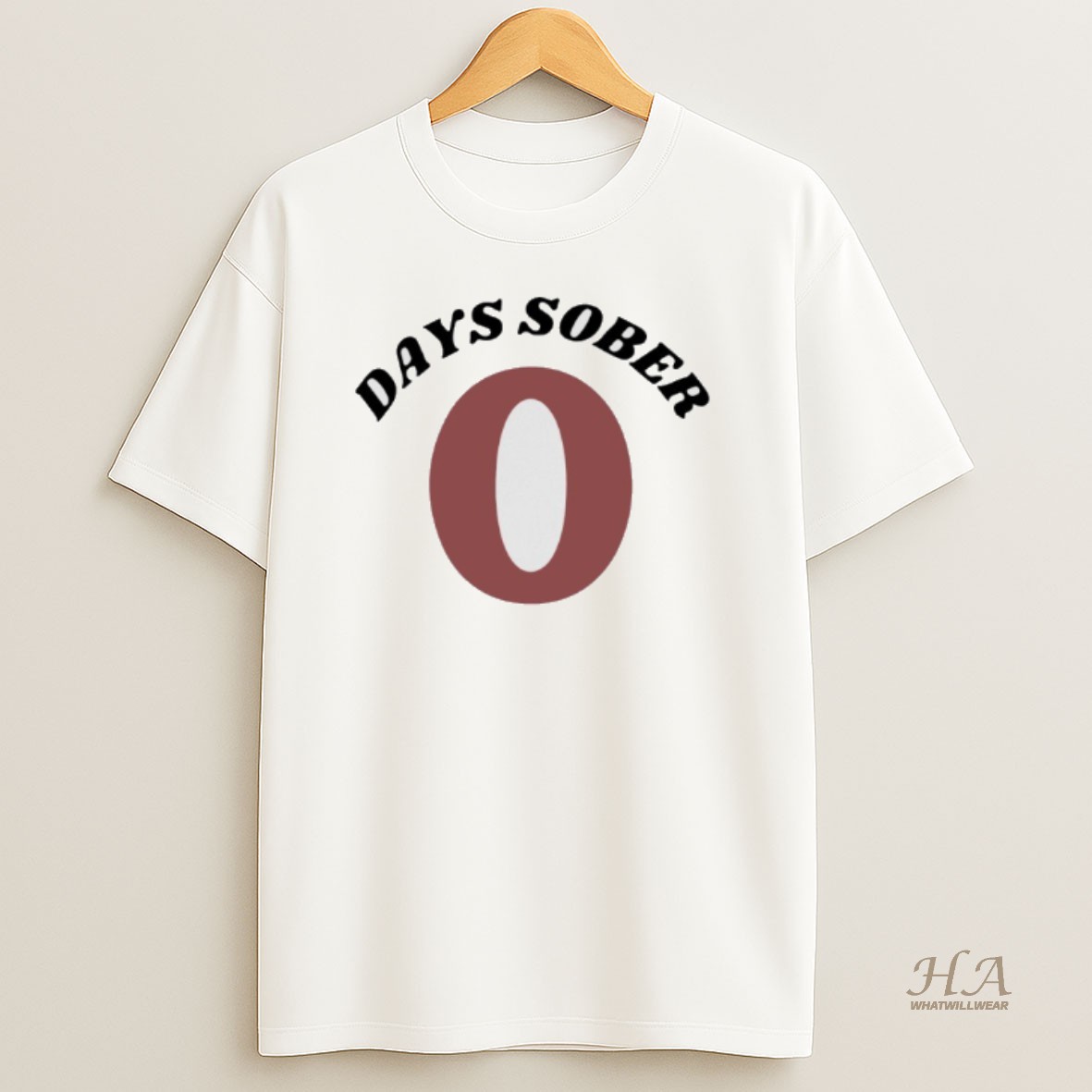 Official 0 Days Sober T Shirt