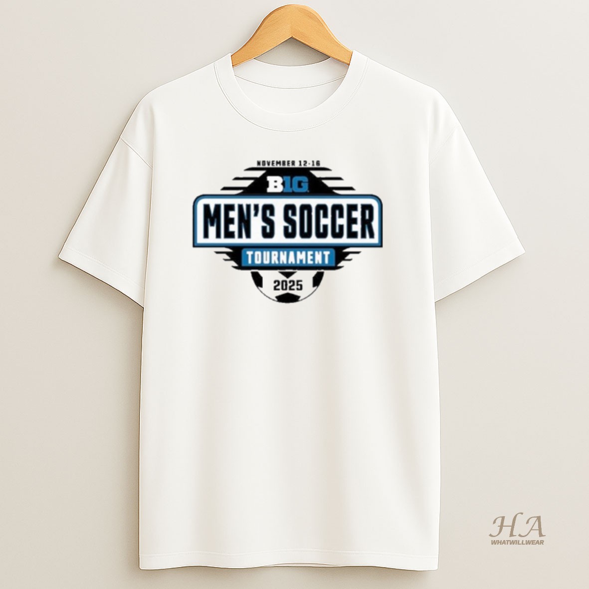 Official 2025 Big Ten Mens Soccer Tournament T Shirt