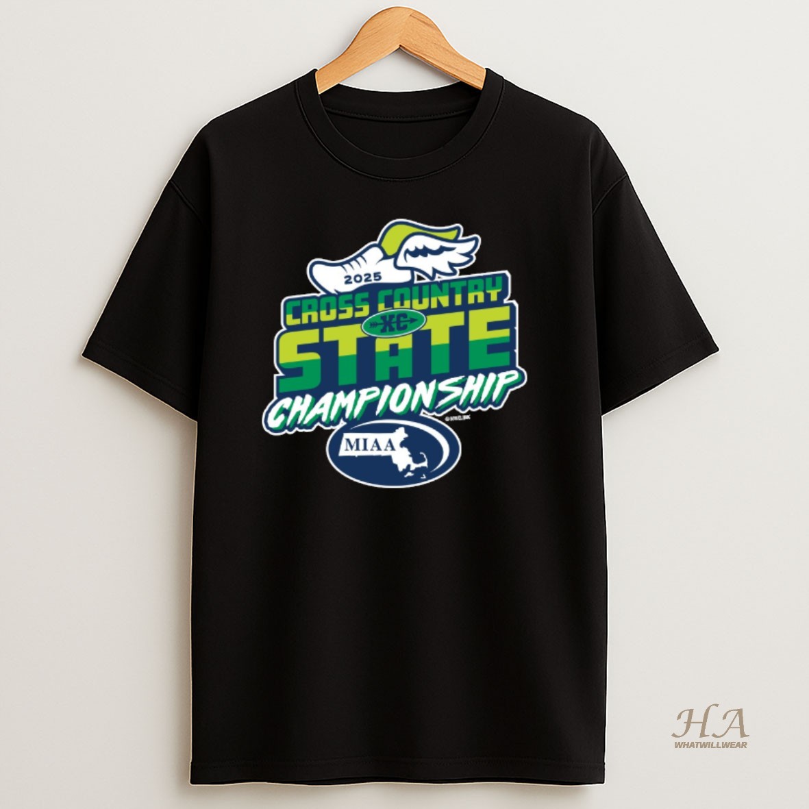 Official 2025 Miaa Cross Country State Championship Logo T Shirt