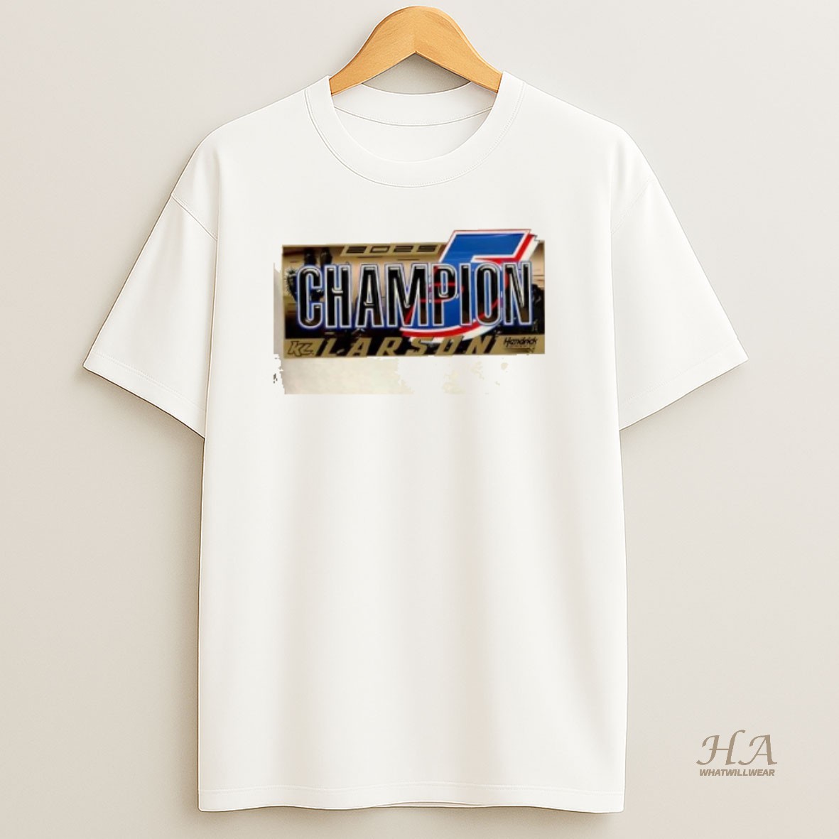 Official 2025 Nascar Champion Kyle Larson 2 Sided T Shirt