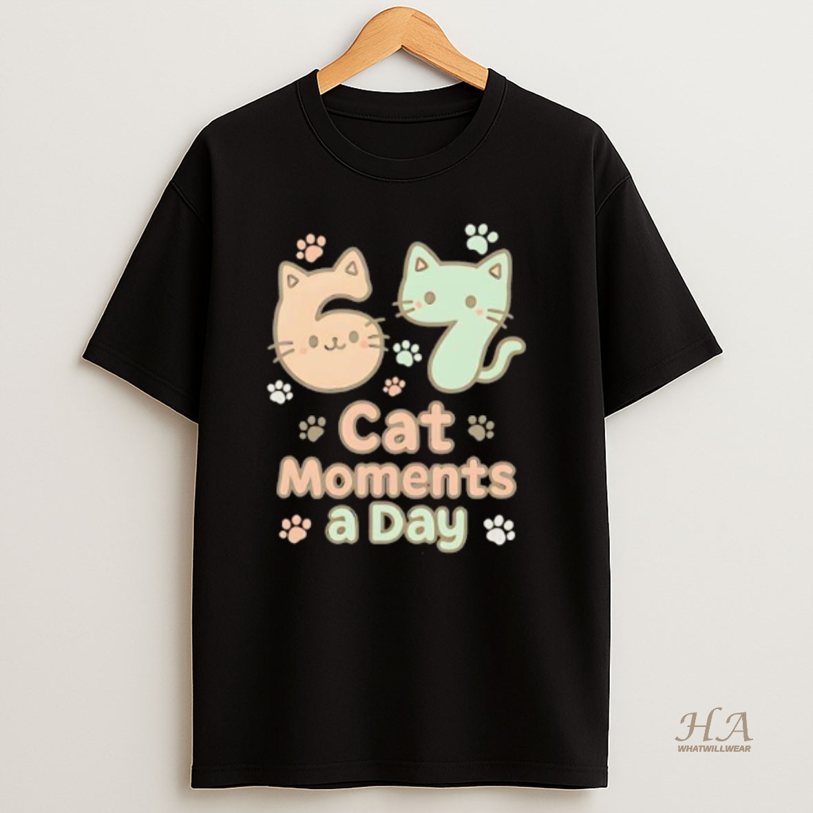 Official 67 Cat Moments A Day Six Seven T Shirt
