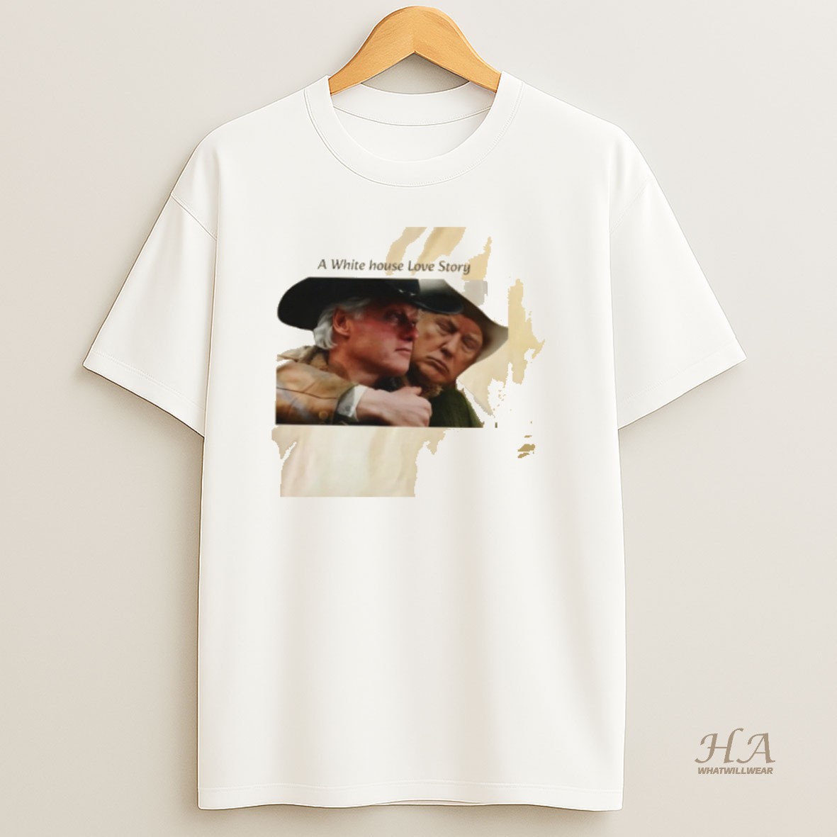 Official A White House Love Story Bill Clinton And Donald Trump T Shirt