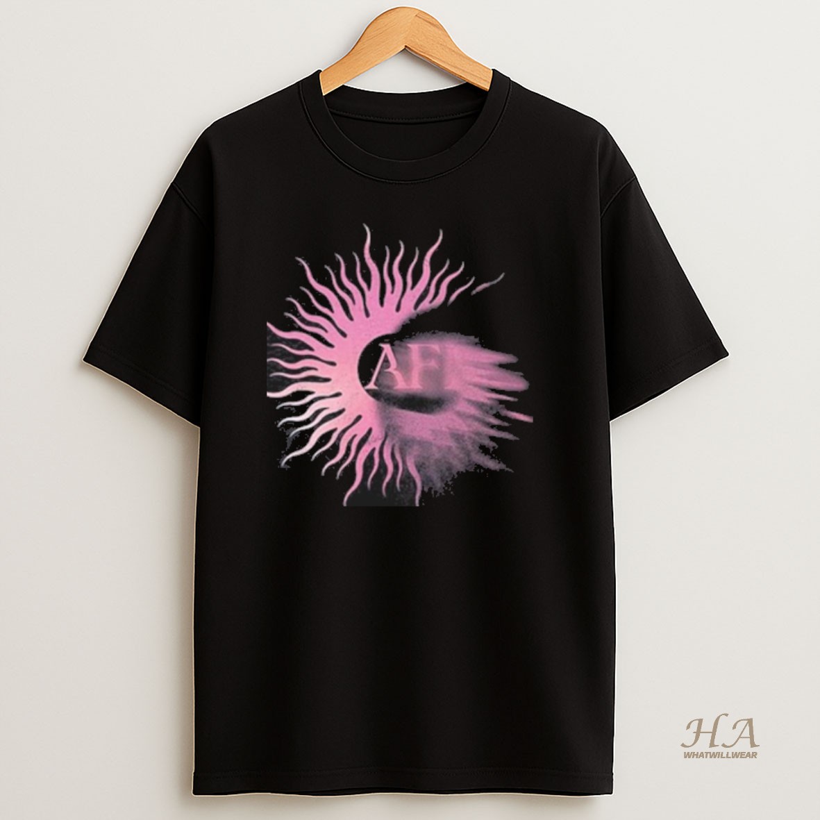 Official Afi Silver Bleeds The Black Sun Pink Sun T Shirt