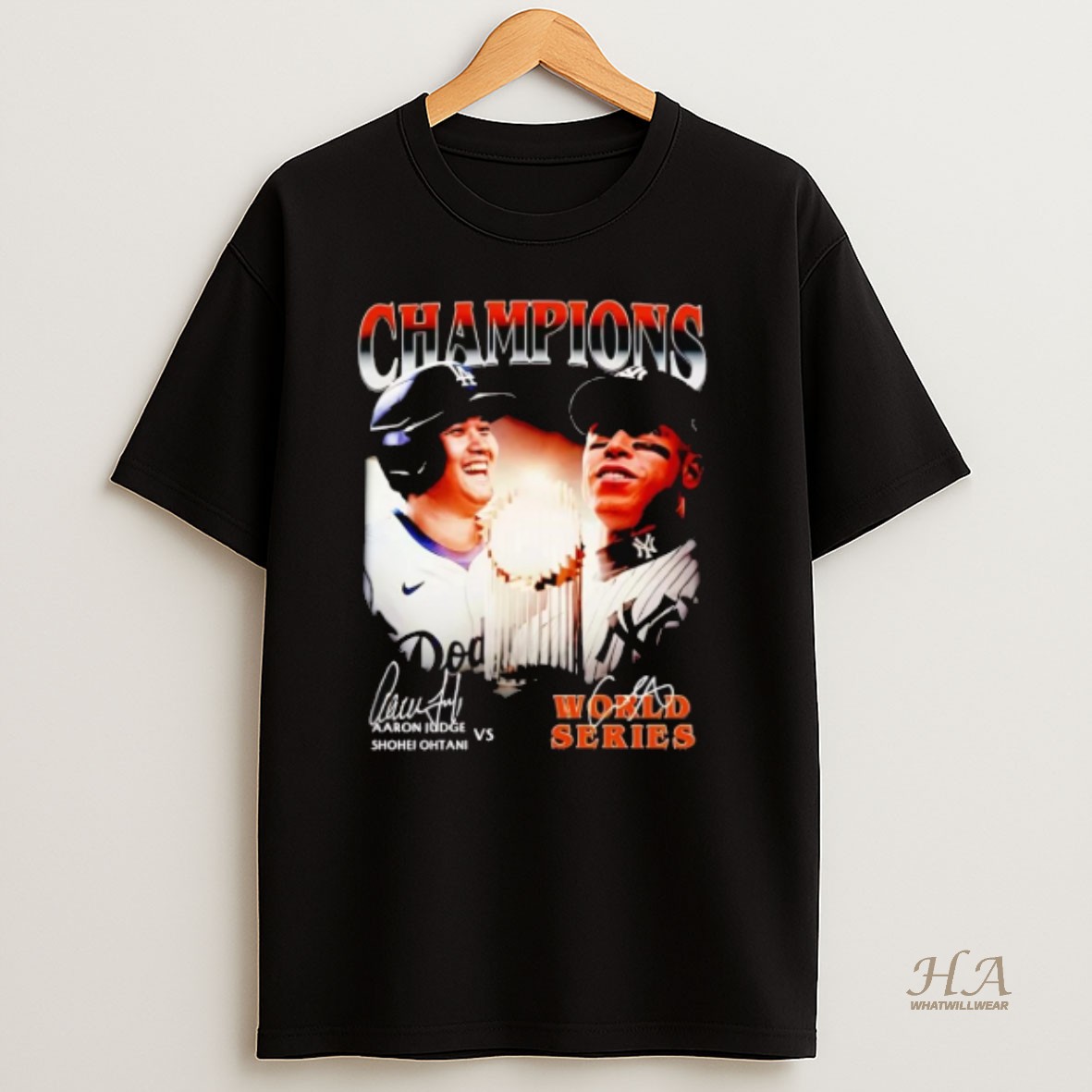 Official Aaron Judge And Shohei Ohtani 2025 World Series Champions Signatures T Shirt