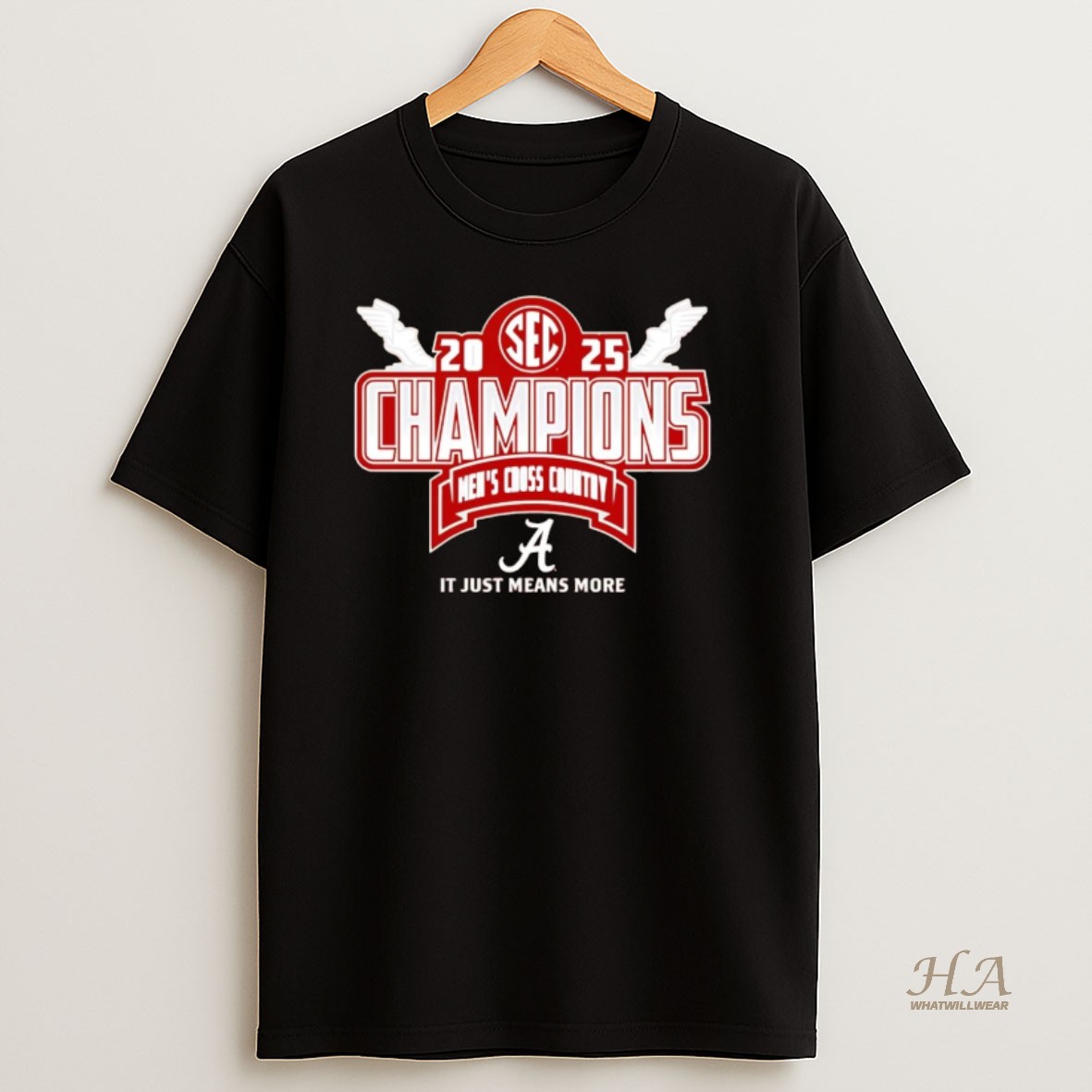 Official Alabama Crimson Tide 2025 Sec Mens Cross Country Champions T Shirt