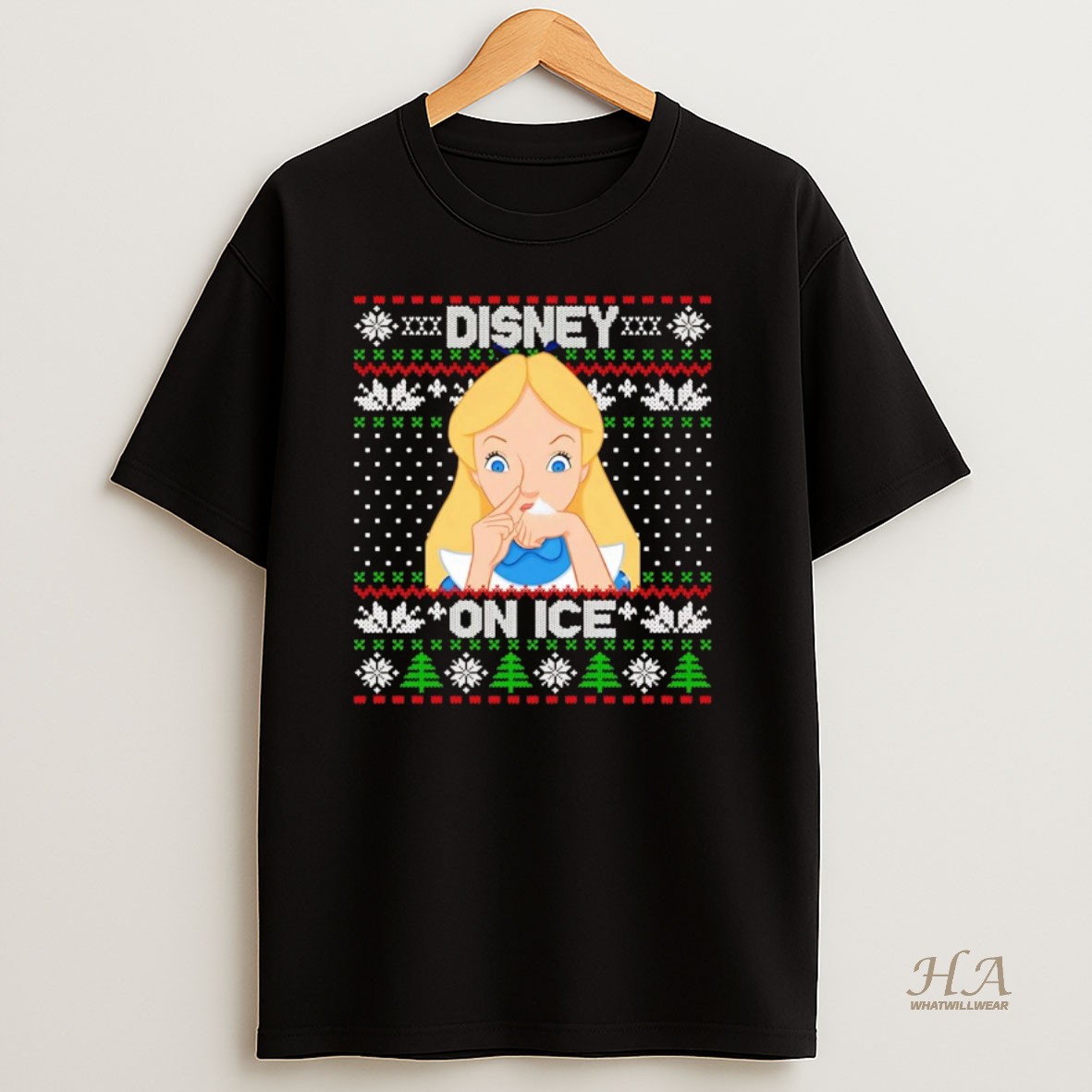 Official Alice Disney On Ice Ugly Christmas Shirt