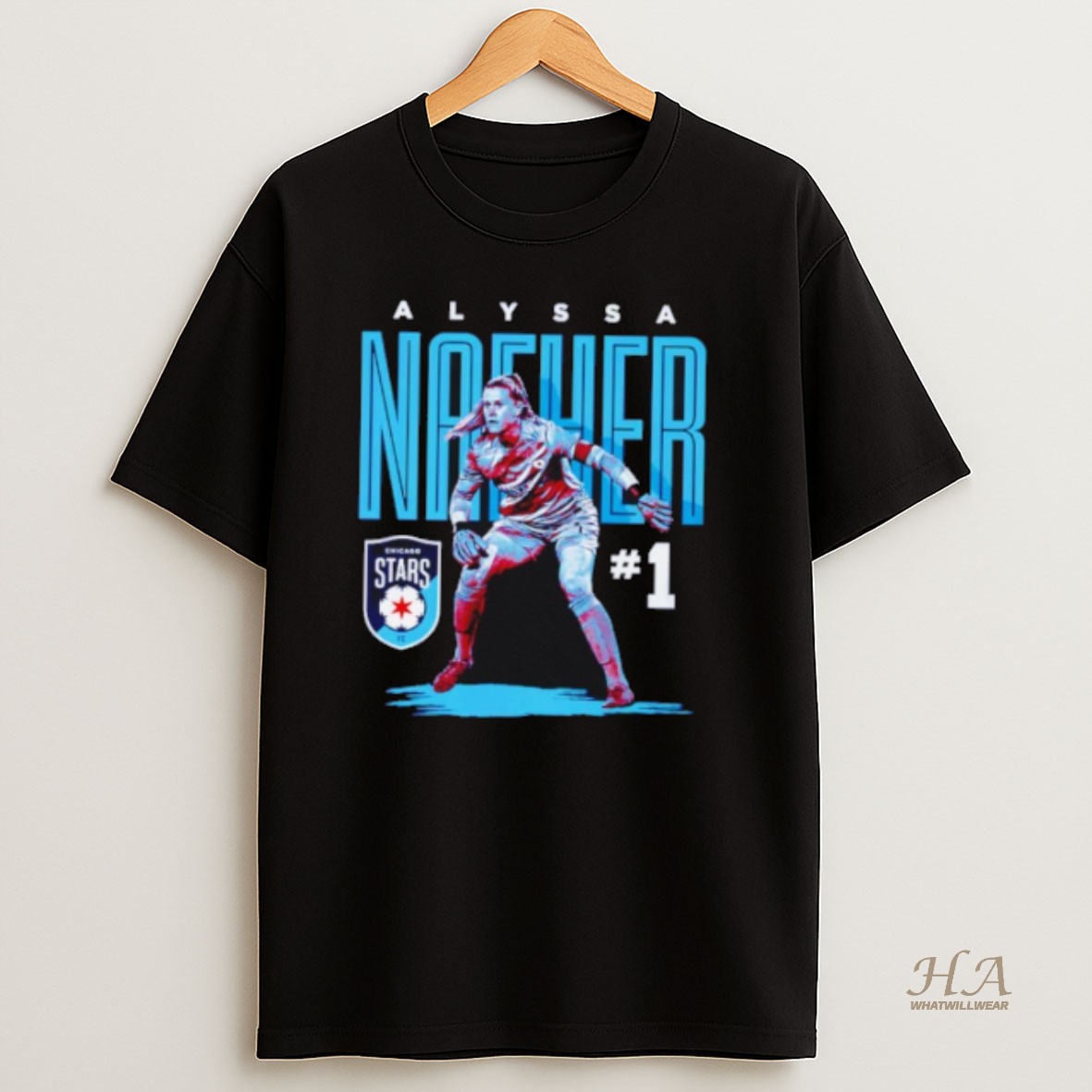 Official Alyssa Naeher Chicago Stars Fc Player Graphic Shirt