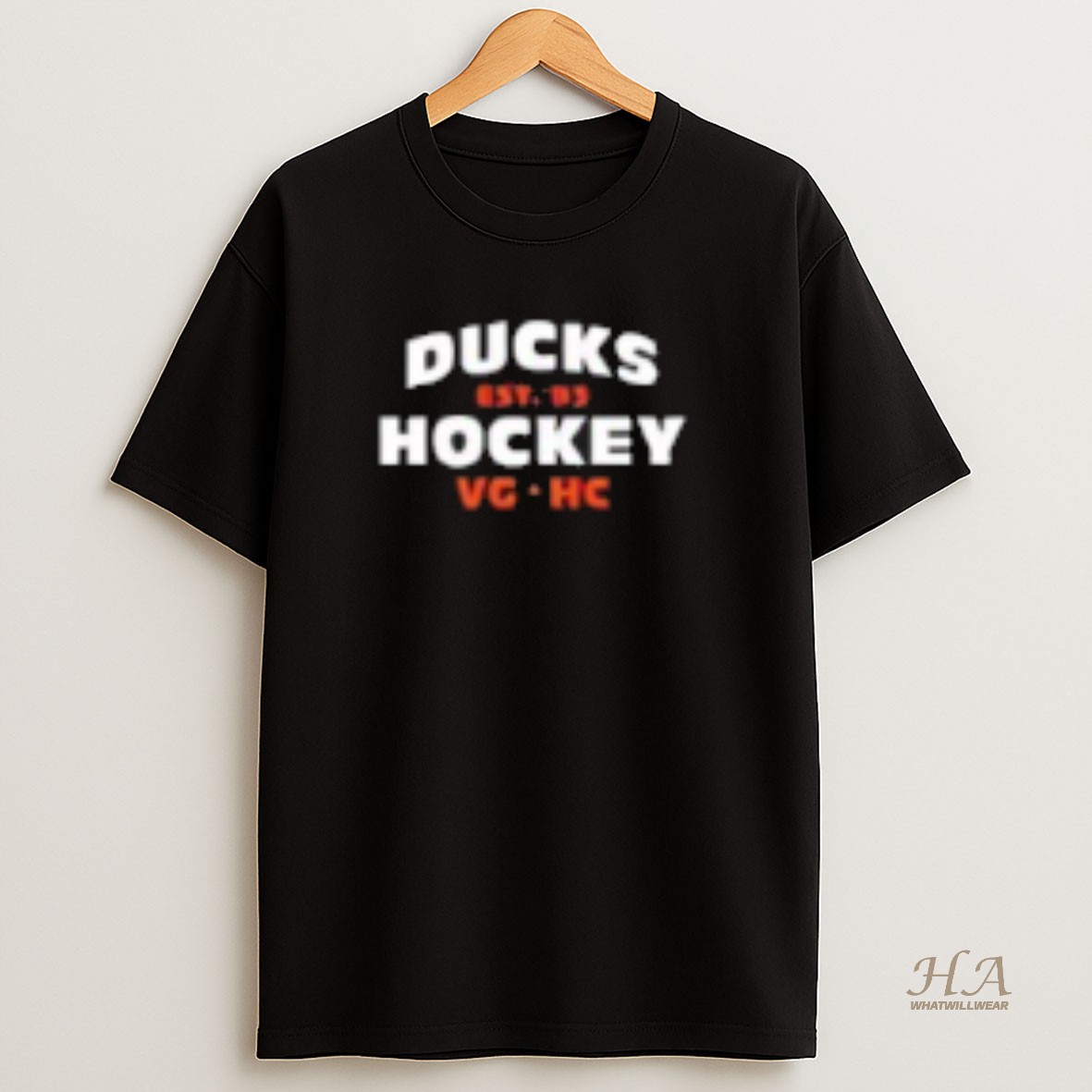 Official Anaheim Ducks Hockey Wild Years Logo T Shirt