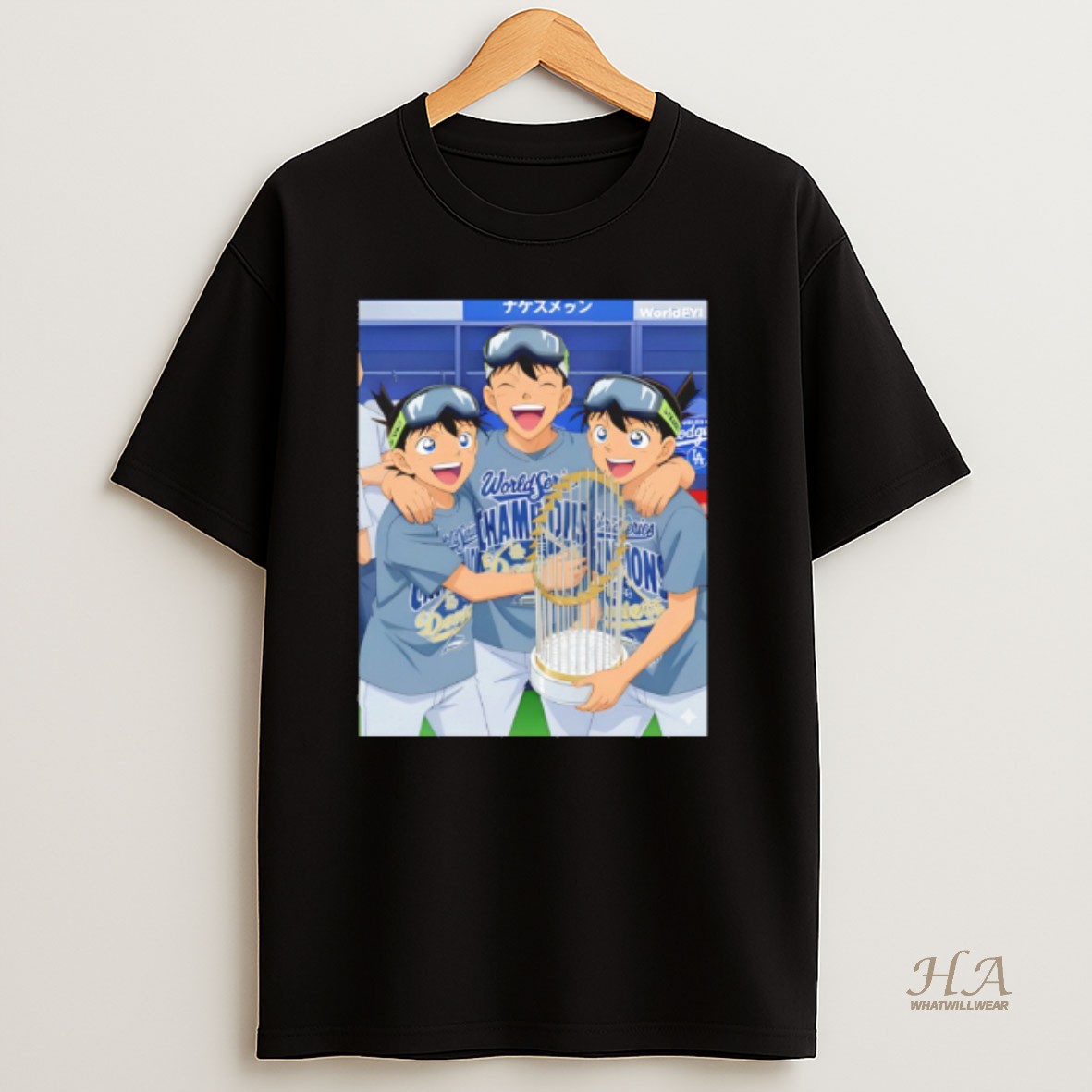 Official Anime Character Los Angeles Dodgers World Series Champions 2025 Mlb Shirt