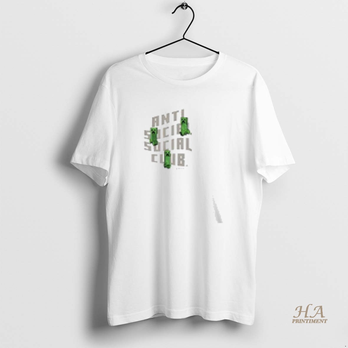 Official Anti Social Social Club X Creeper Logo T Shirt