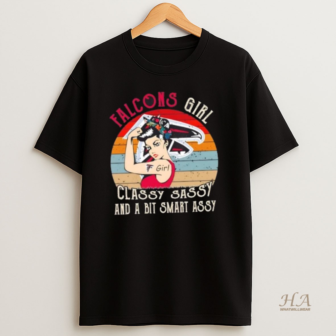 Official Atlanta Falcons Girl Classy Sassy And A Bit Smart Assy T Shirt