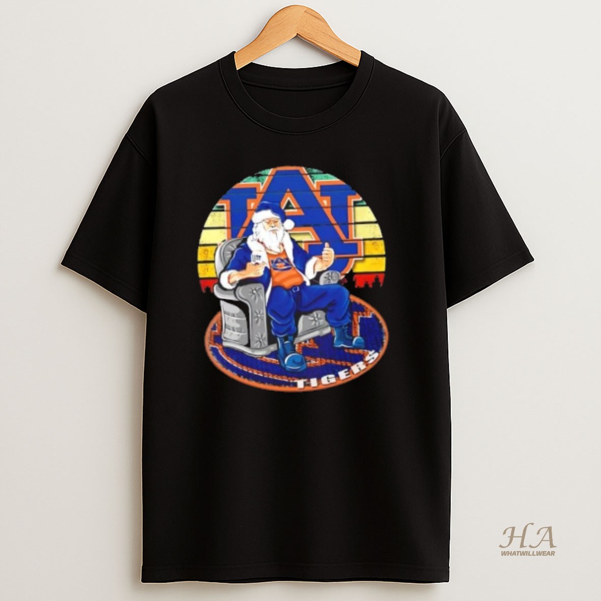 Official Auburn Tigers X Santa Claus Christmas Vintage Shirt