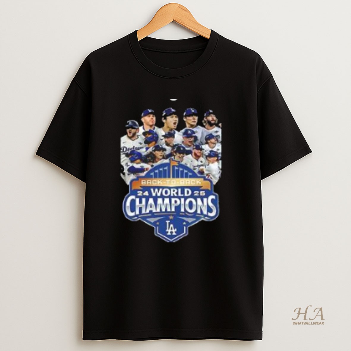 Official Awesome Dodgers Back To Back World Champions T Shirt