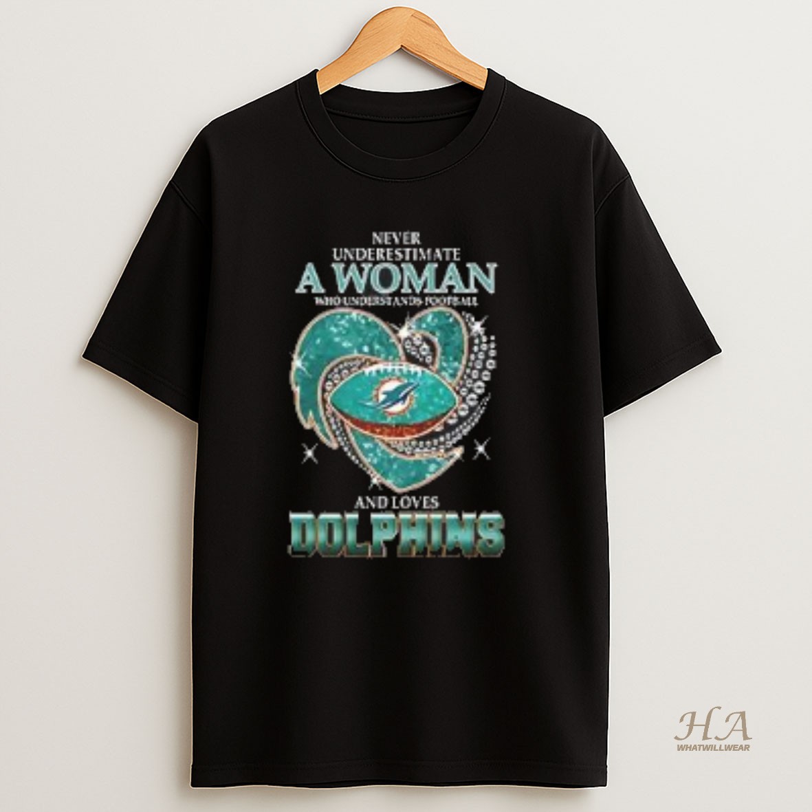 Official Awesome Never Underestimate A Woman Who Understands Football And Loves Miami Dolphins Style T Shirt