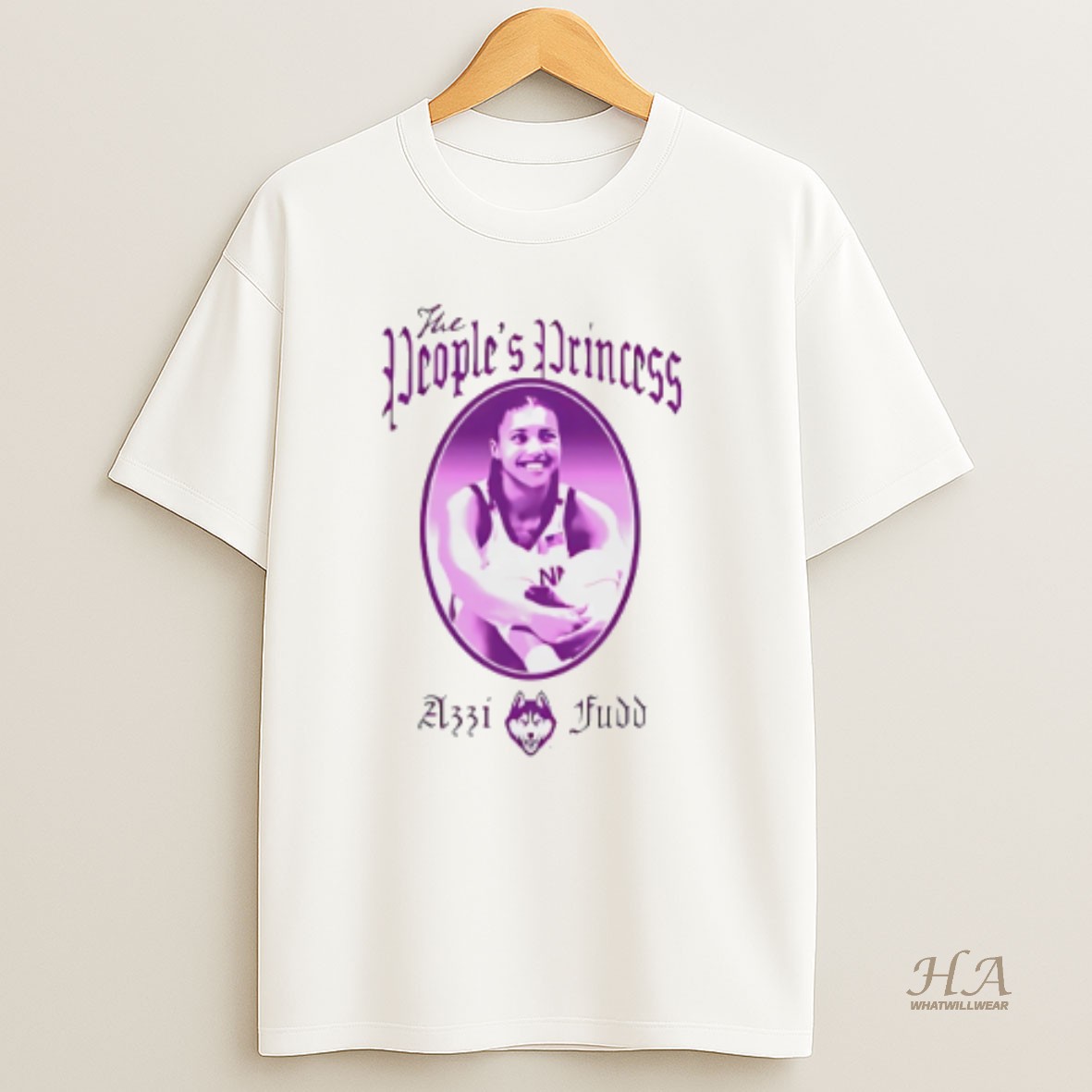 Official Azzi Fudd Uconn Huskies The Peoples Princess T Shirt