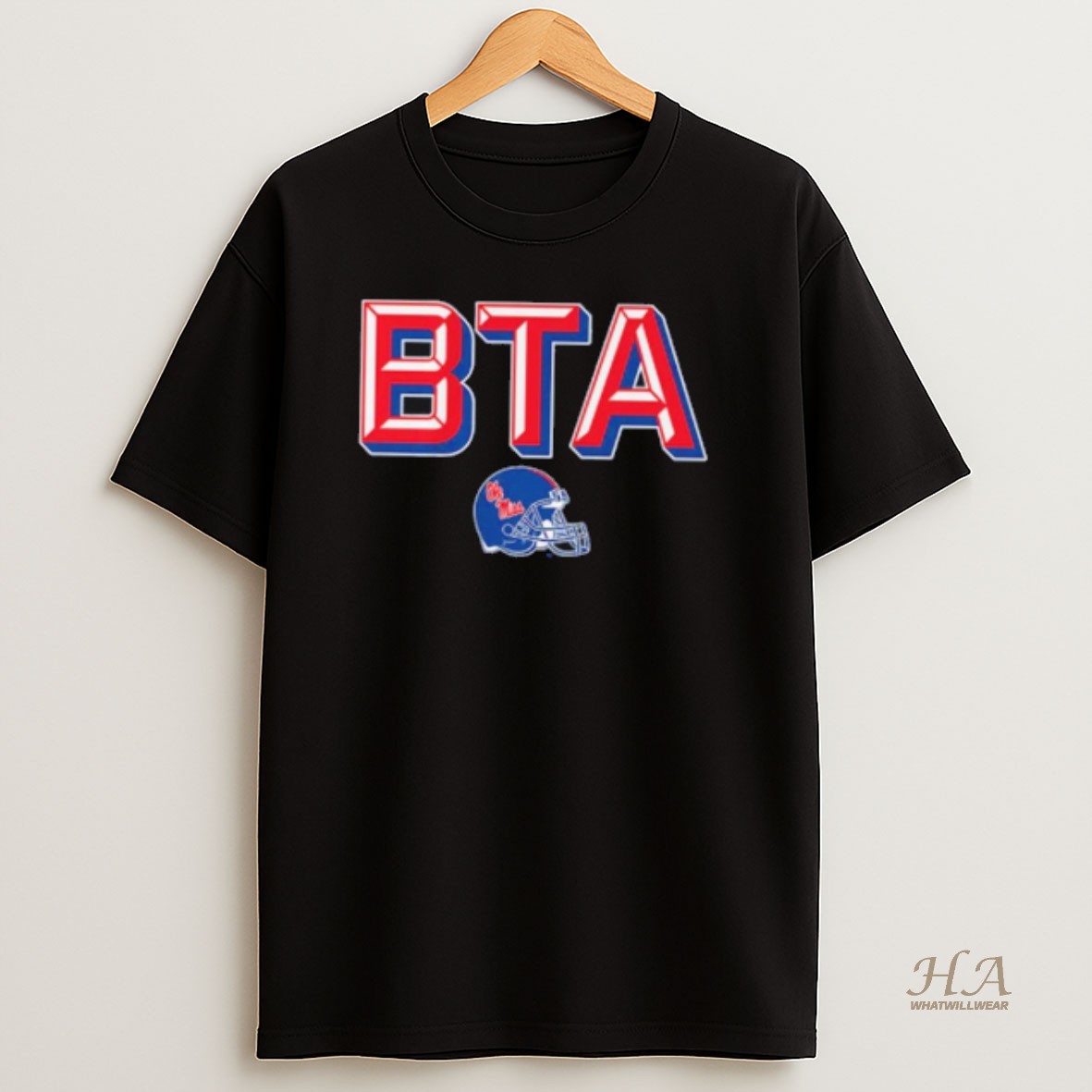 Official Bta Ole Miss Rebels Football Helmet Shirt