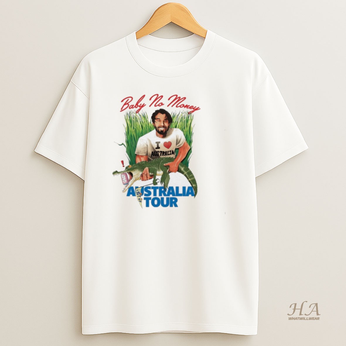 Official Baby No Money Australia Tour 2025 T Shirt