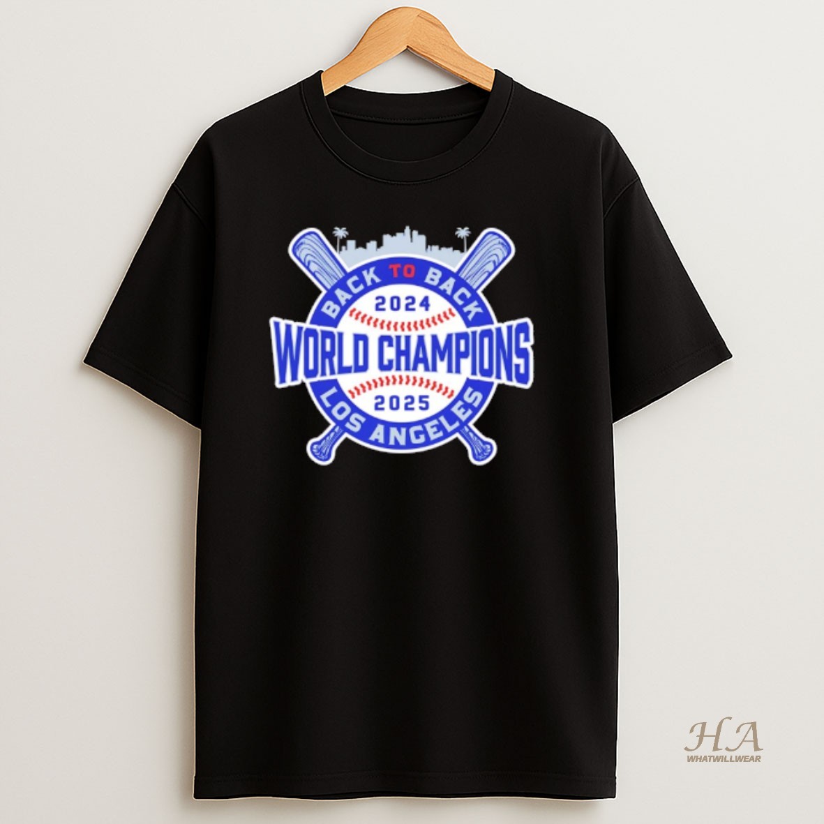 Official Back To Back 2024 2025 World Champions Los Angeles Baseball Shirt