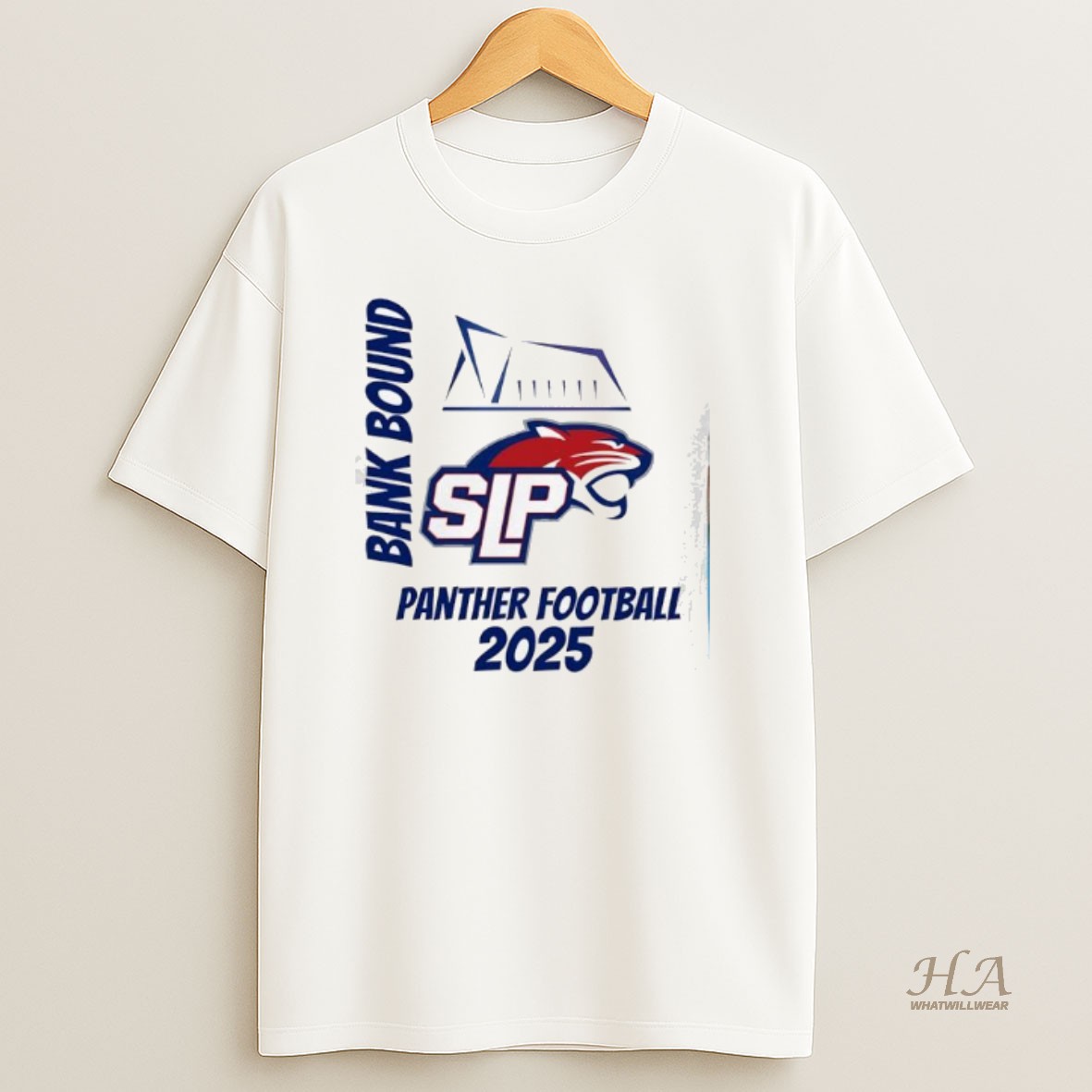Official Bank Bound Slp Panther Football 2025 Logo T Shirt