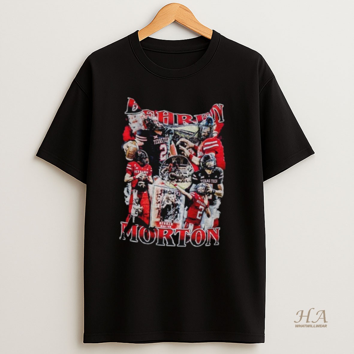 Official Behren Morton Texas Tech Raiders Graphic T Shirt
