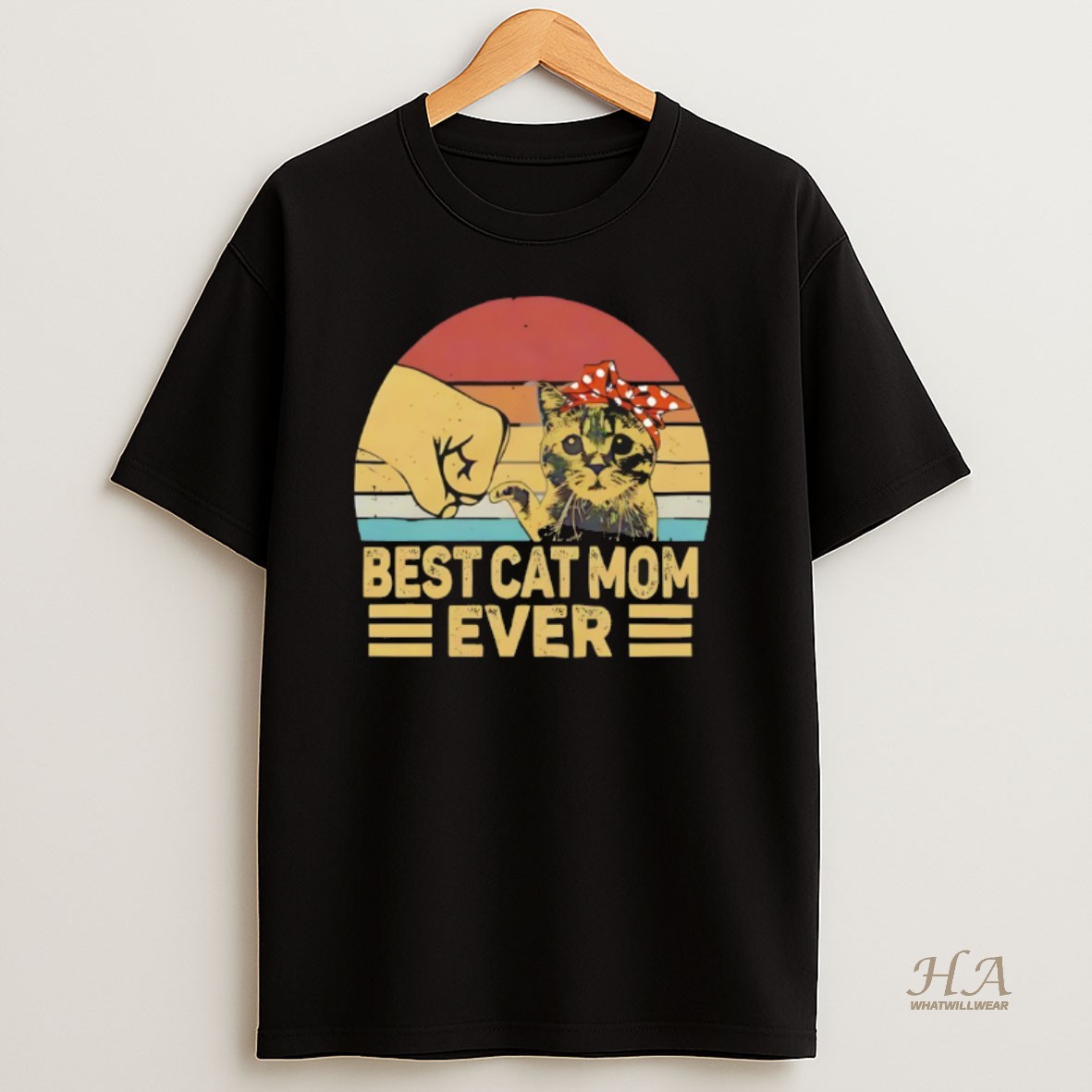 Official Best Cat Mom Ever Gift Vintage T Shirt