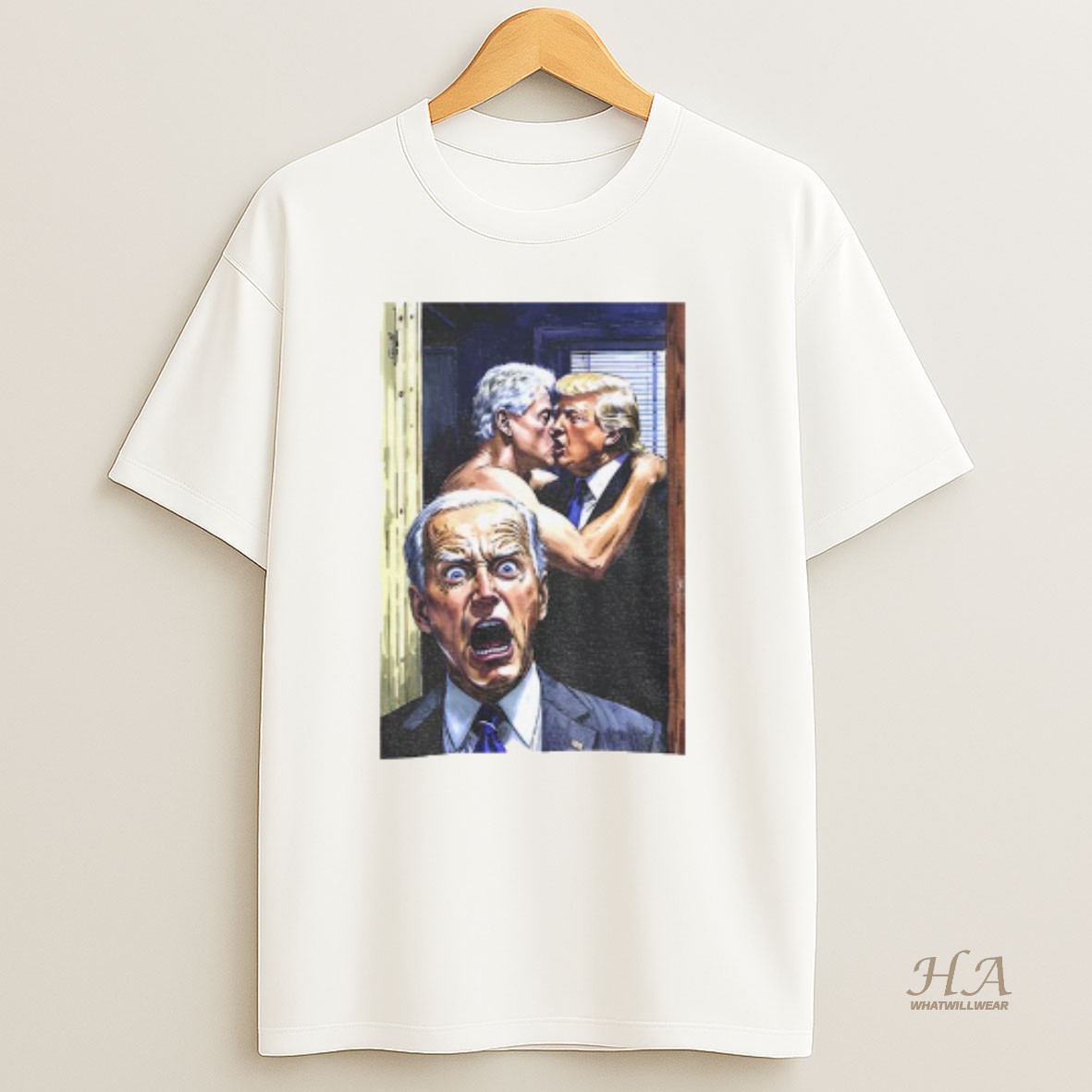 Official Biden Is Shocked Trump X Bubba Yaoi Political Satire T Shirt