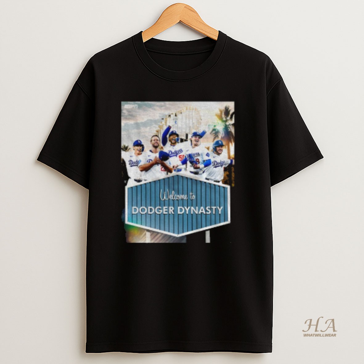 Official Big Five Los Angeles Dodgers Mlb Baseball Welcome To Dodgers Dynasty World Series T Shirt