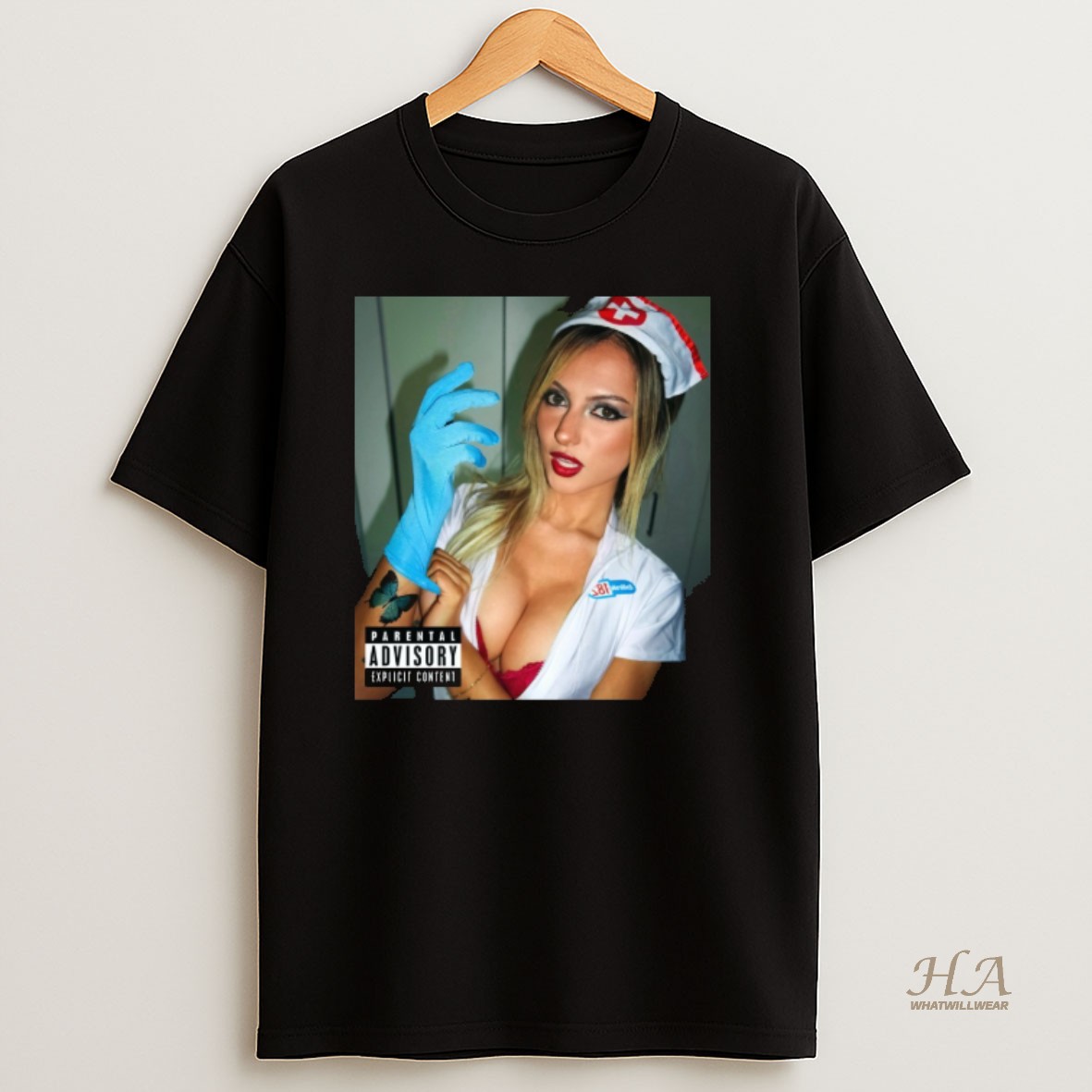 Official Blink 182 Nurse For Halloween Parental Advisory Explicit Content 2025 Shirt