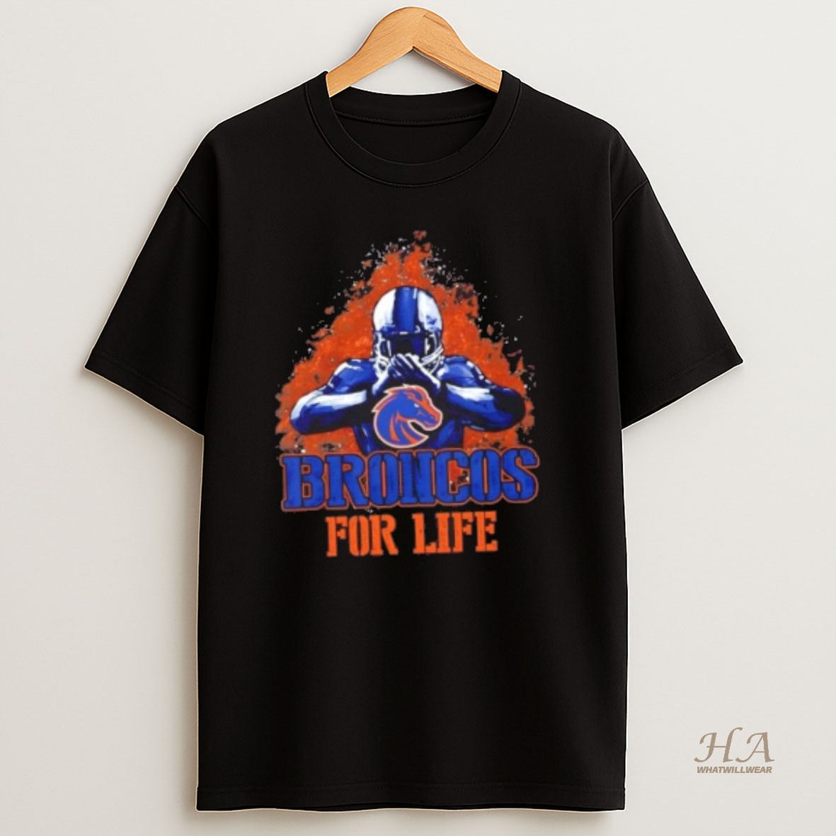 Official Boise State Broncos Football For Life T Shirt