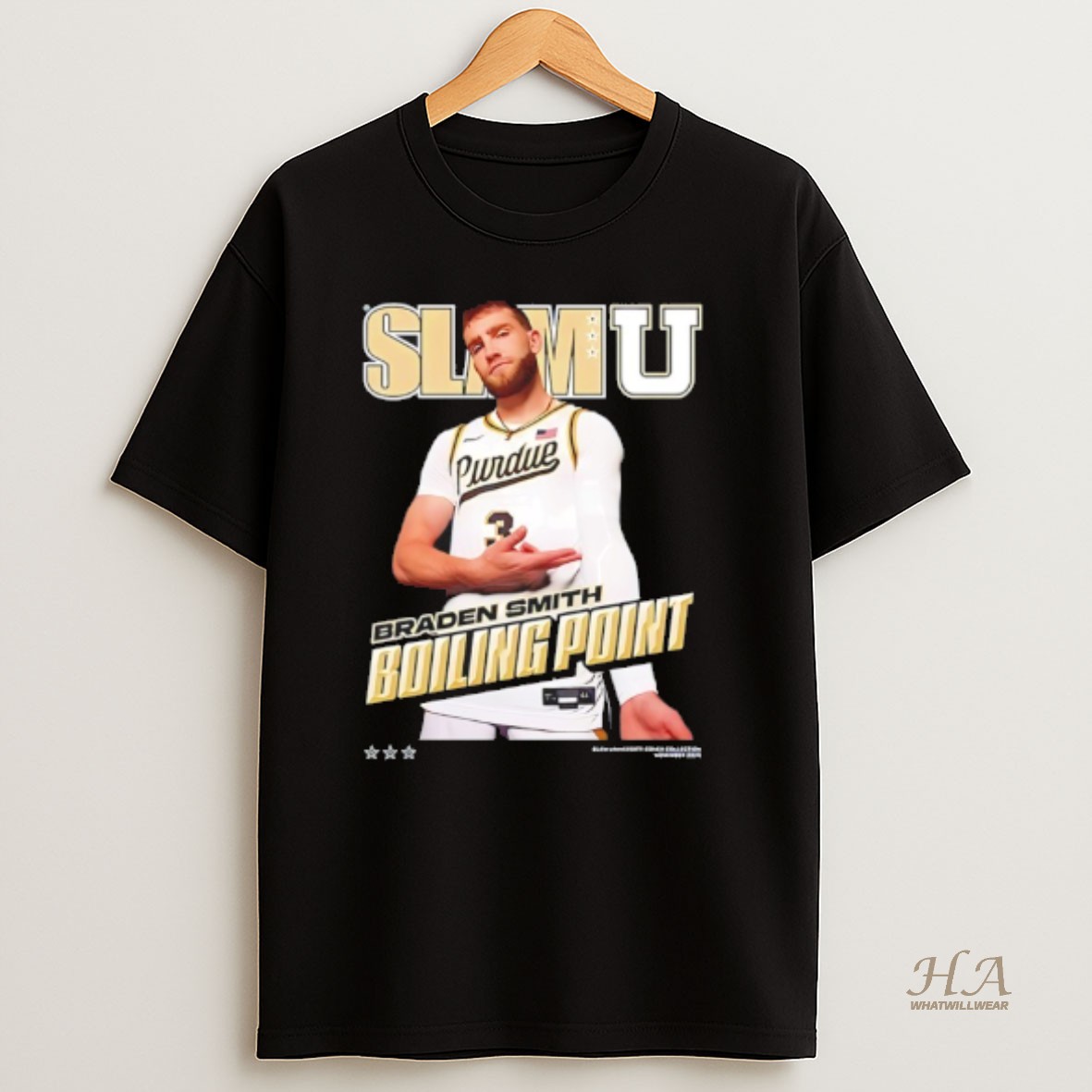 Official Braden Smith Boiling Point Purdue Boilermakers Slam Shirt
