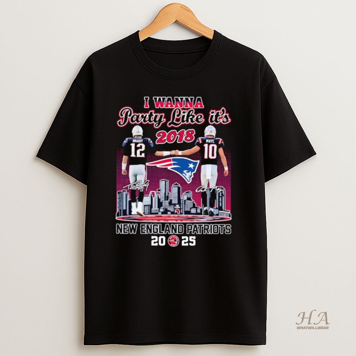 Official Brady And Maye I Wanna Party Like Its 2018 T Shirt