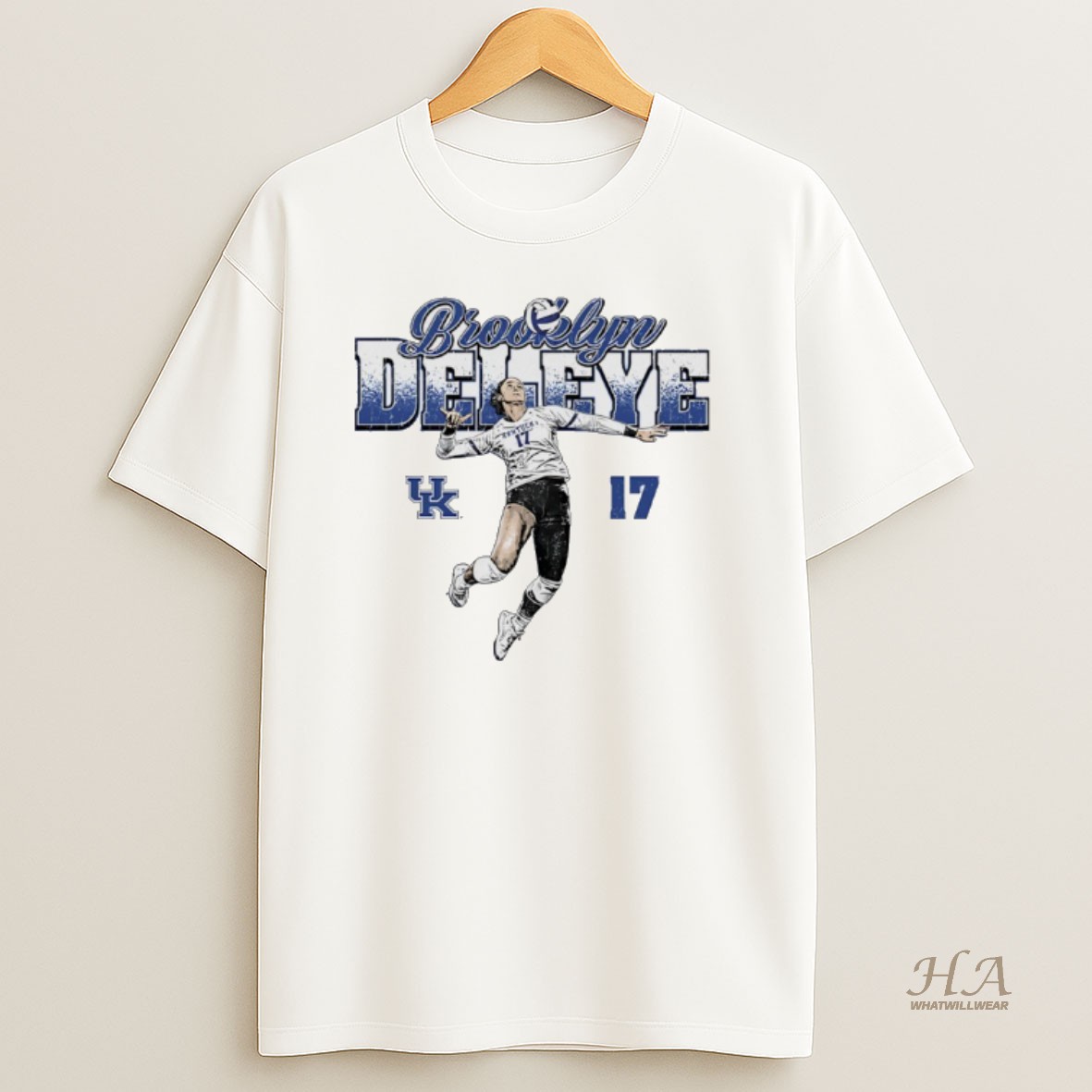 Official Brooklyn Deleye 17 Kentucky Wildcats Womens Volleyball Vintage T Shirt