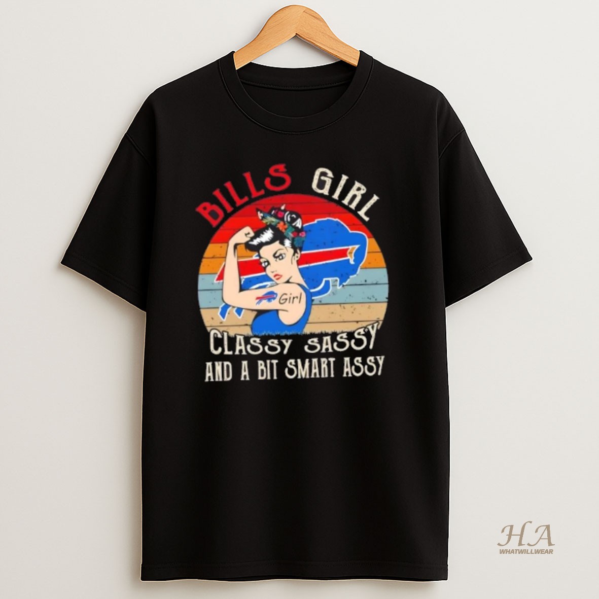 Official Buffalo Bills Girl Classy Sassy And A Bit Smart Assy T Shirt