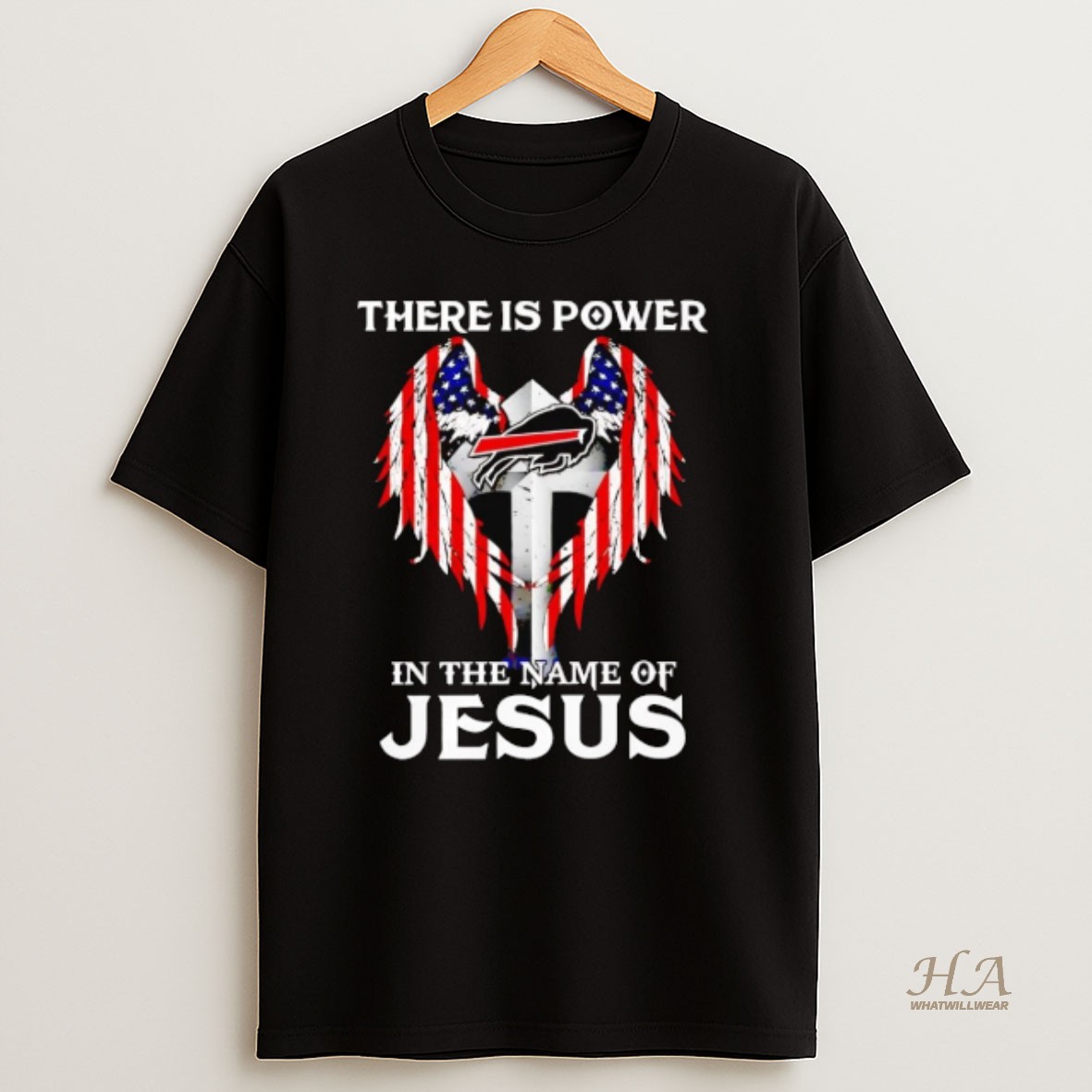 Official Buffalo Bills There Is Power In The Name Of Jesus T Shirt