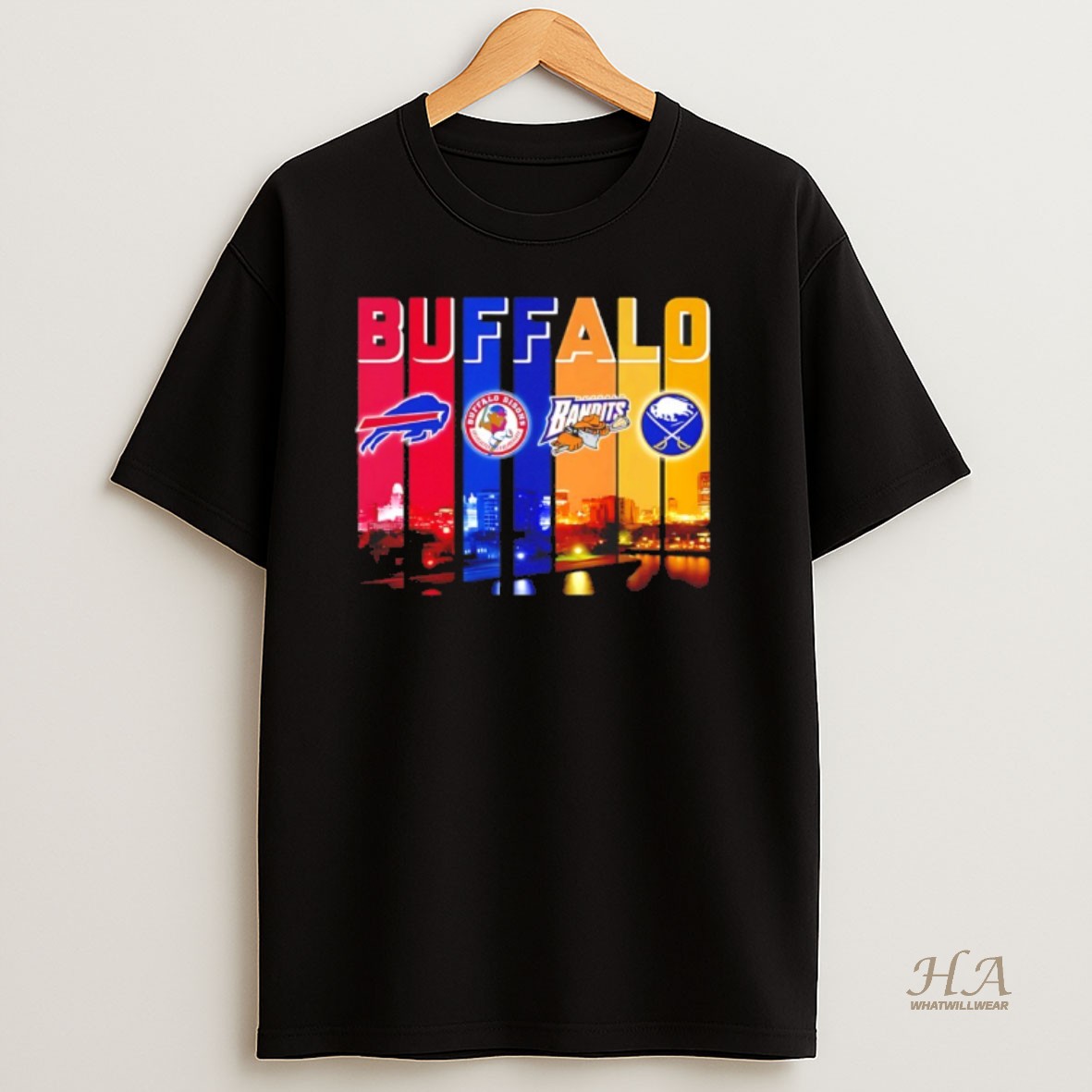 Official Buffalo Sports Teams Bills Sabres Bandits And Bisons Graphic T Shirt