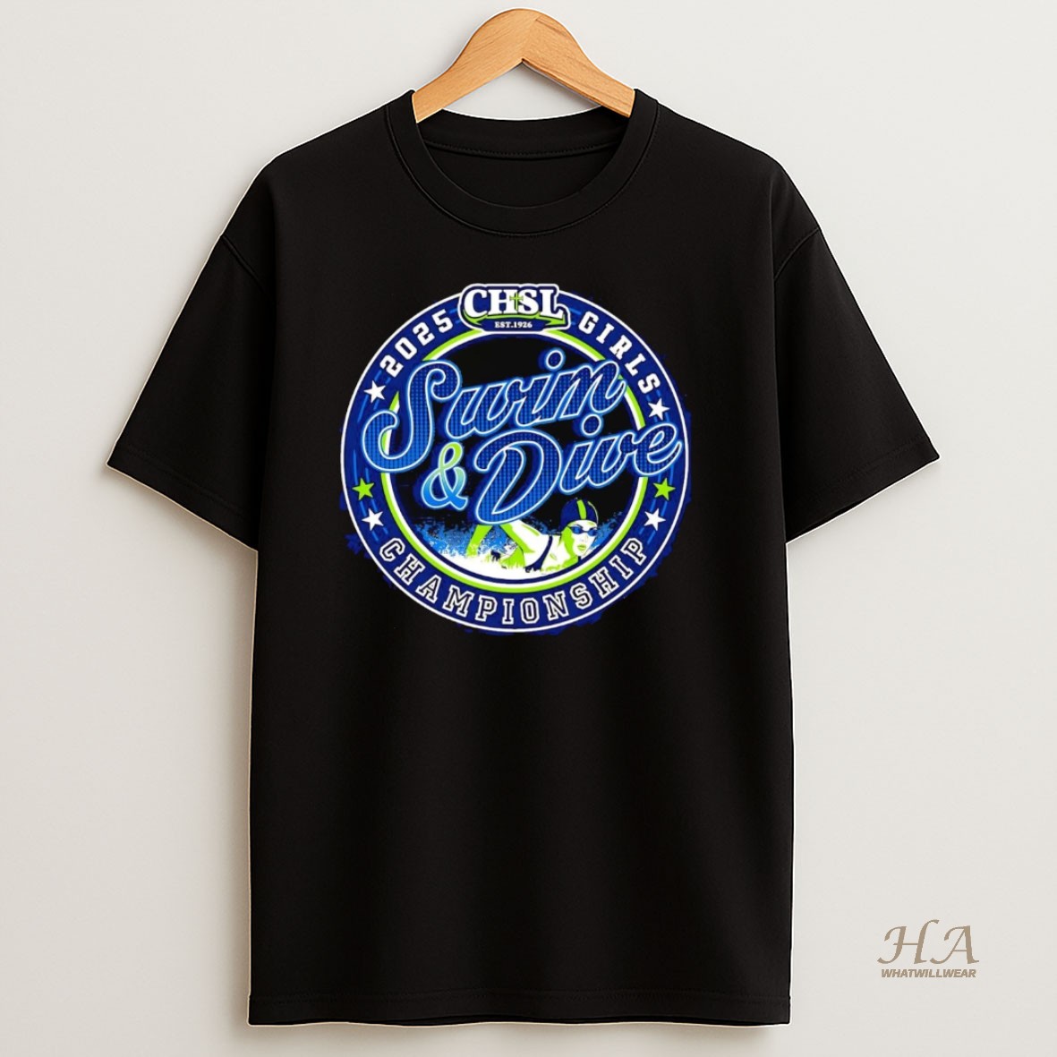 Official Chsl 2025 Swim And Dive Girls Diving Championships T Shirt