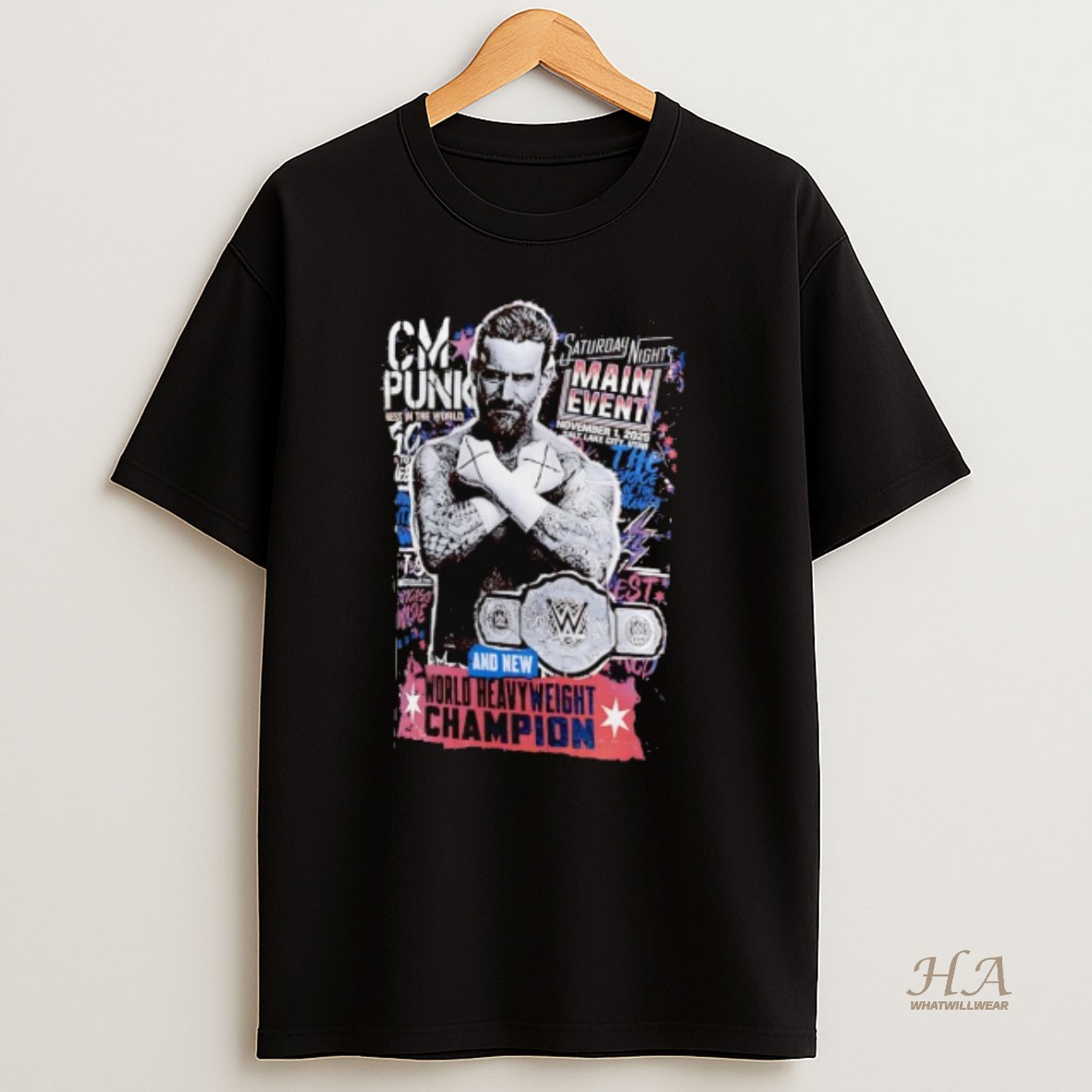 Official Cm Punk Saturday Nights Main Event Winner T Shirt
