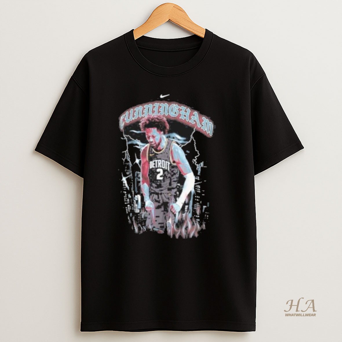 Official Cade Cunningham Detroit Pistons Nike 2025 26 City Edition Player T Shirt