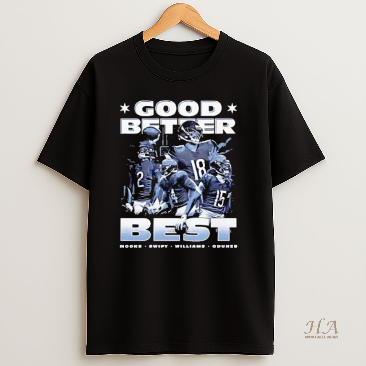 Official Caleb Williams Chicago Good Better Best Graphic T Shirt