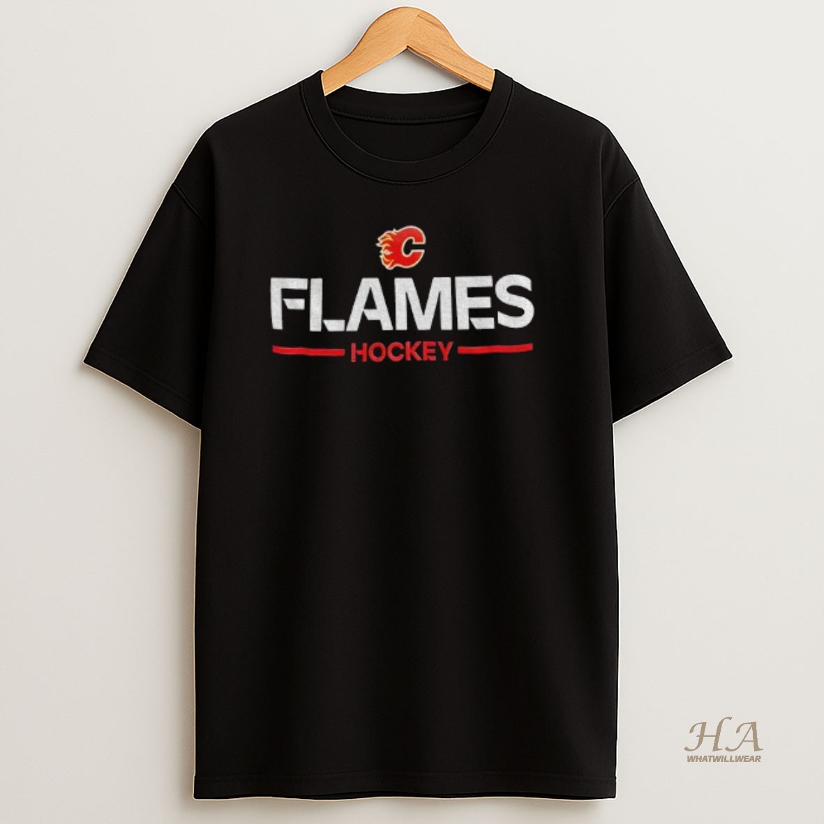 Official Calgary Flames Nhl Hockey Logo T Shirt