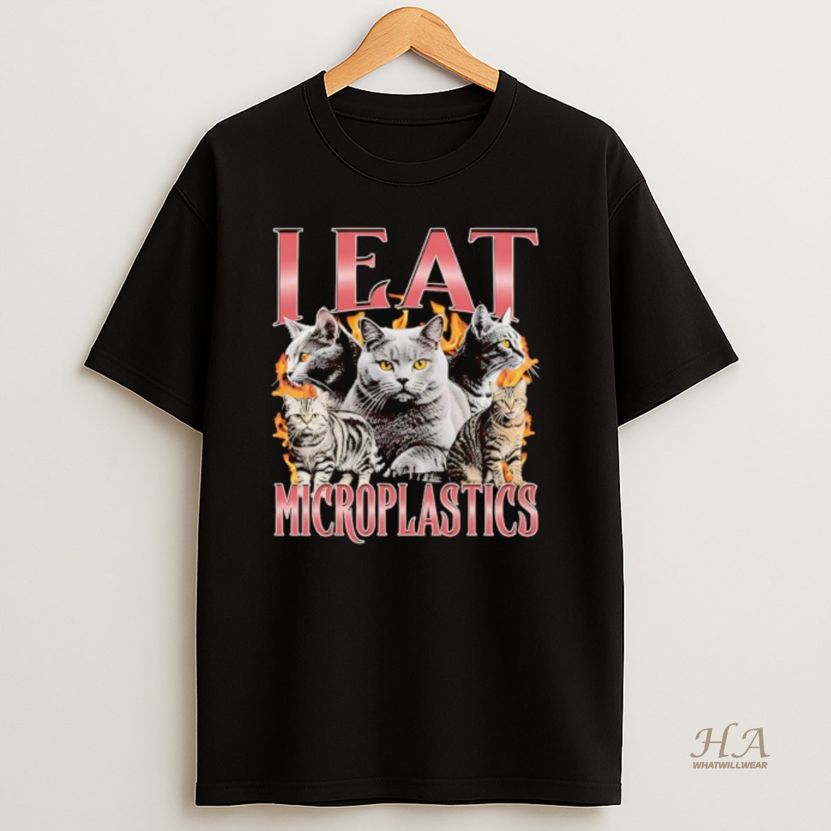 Official Cat I Eat Microplastics T Shirt